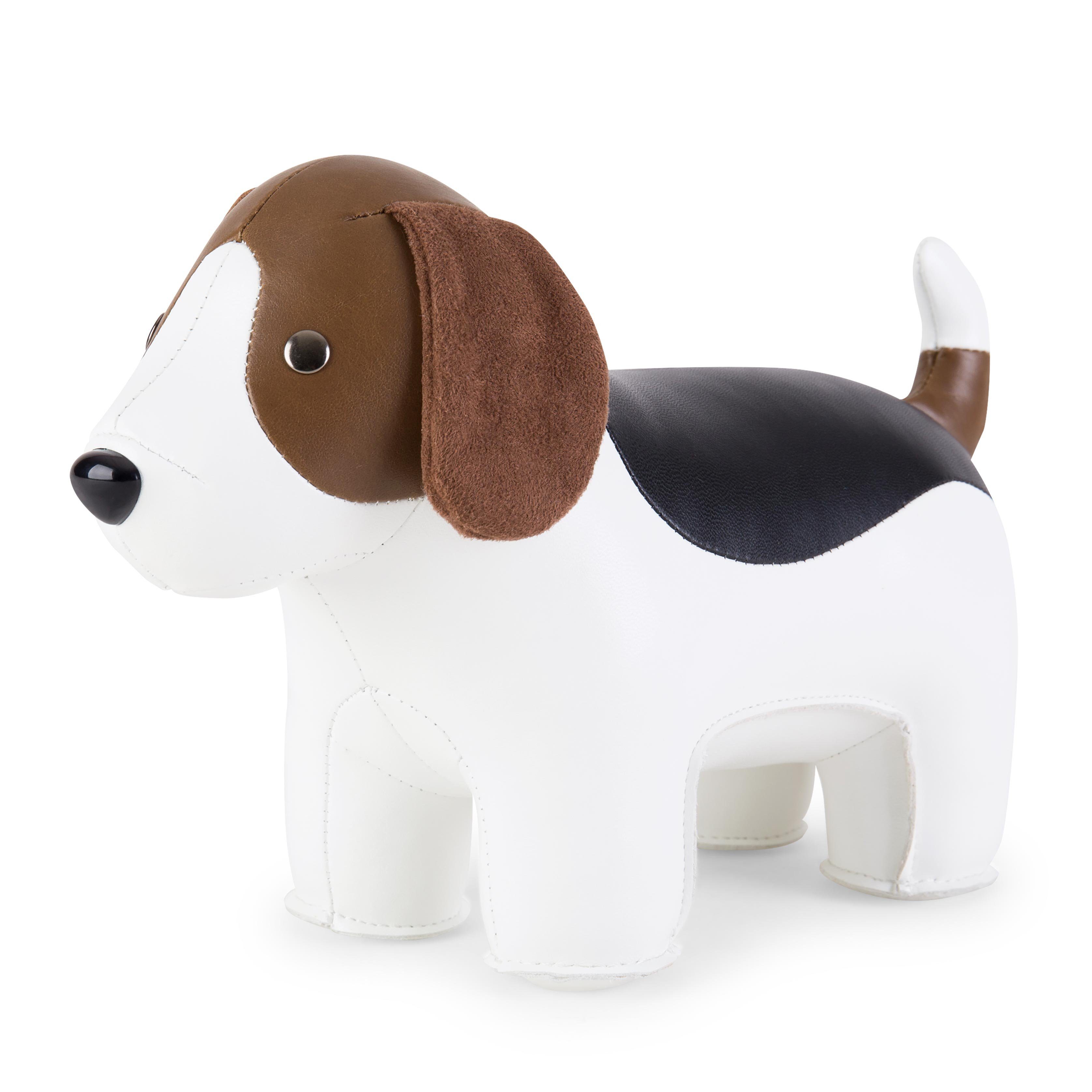 Züny Türstopper Zuny Classic, Buchstütze, 2 kg, Beagle "Spürhund", Weiß