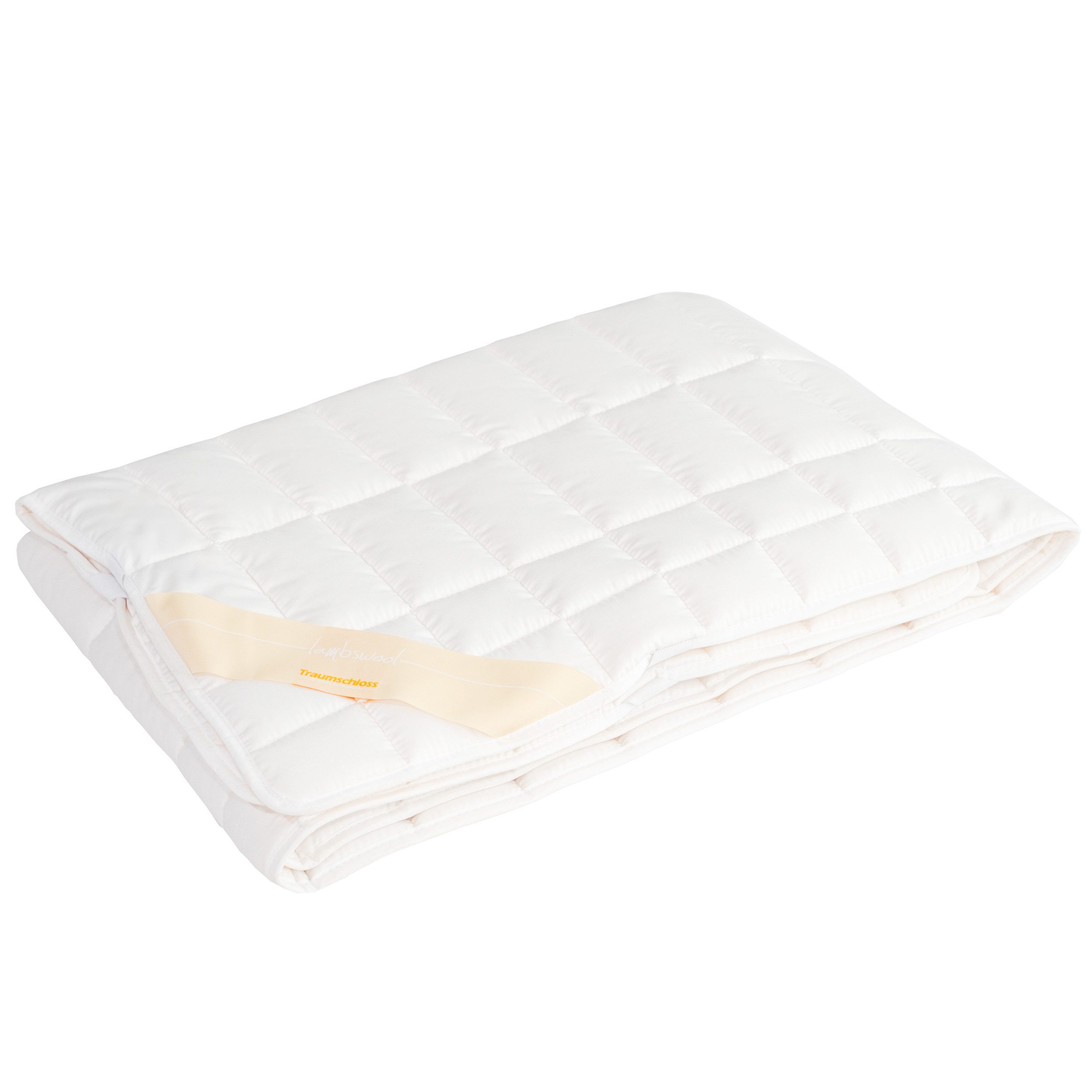 Matratzenauflage Lambswool Traumschloss, Unterbett mit 4 Eckspanngummis günstig online kaufen