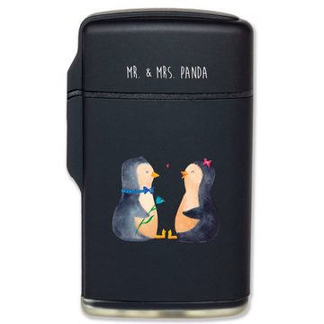 Mr. & Mrs. Panda Feuerzeug Pinguin Pärchen - Schwarz - Geschenk, Liebesgeschenk, Pinguine, große (1-St), Statement-Design