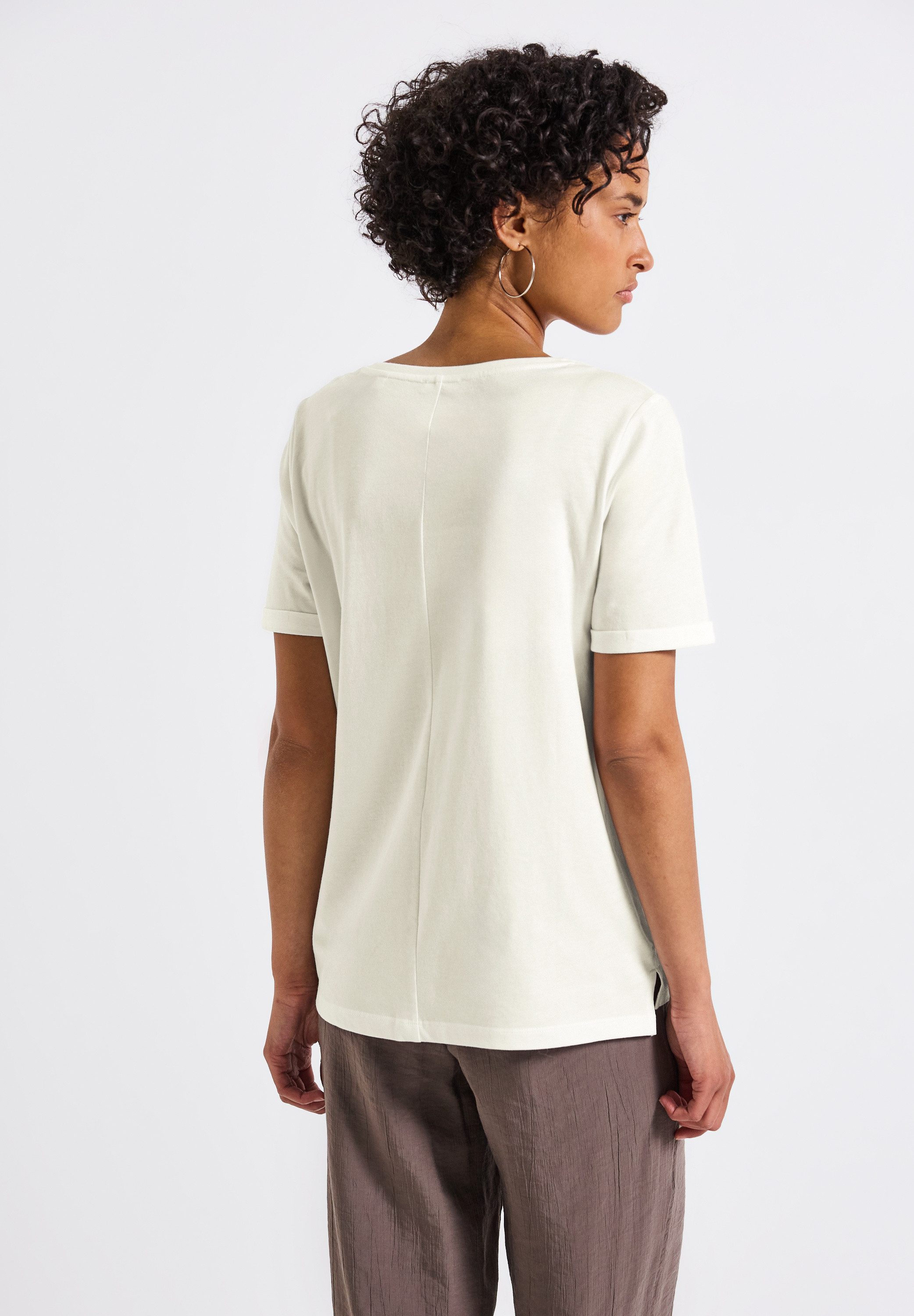 STREET ONE T-Shirt mit U-Boot-Ausschnitt günstig online kaufen