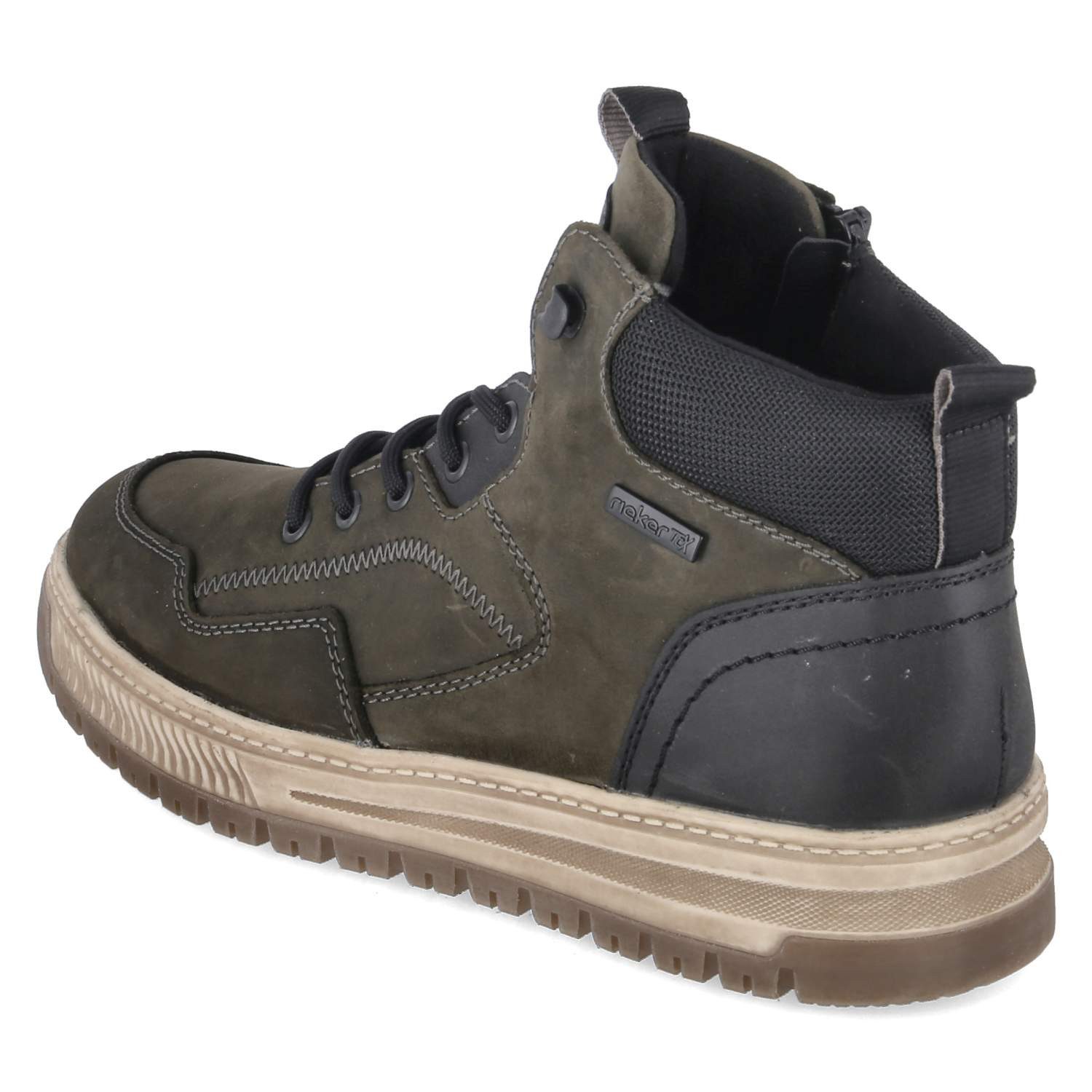 Rieker Rieker 38554-54 Herren Leder und Synthetik green Schnürstiefel