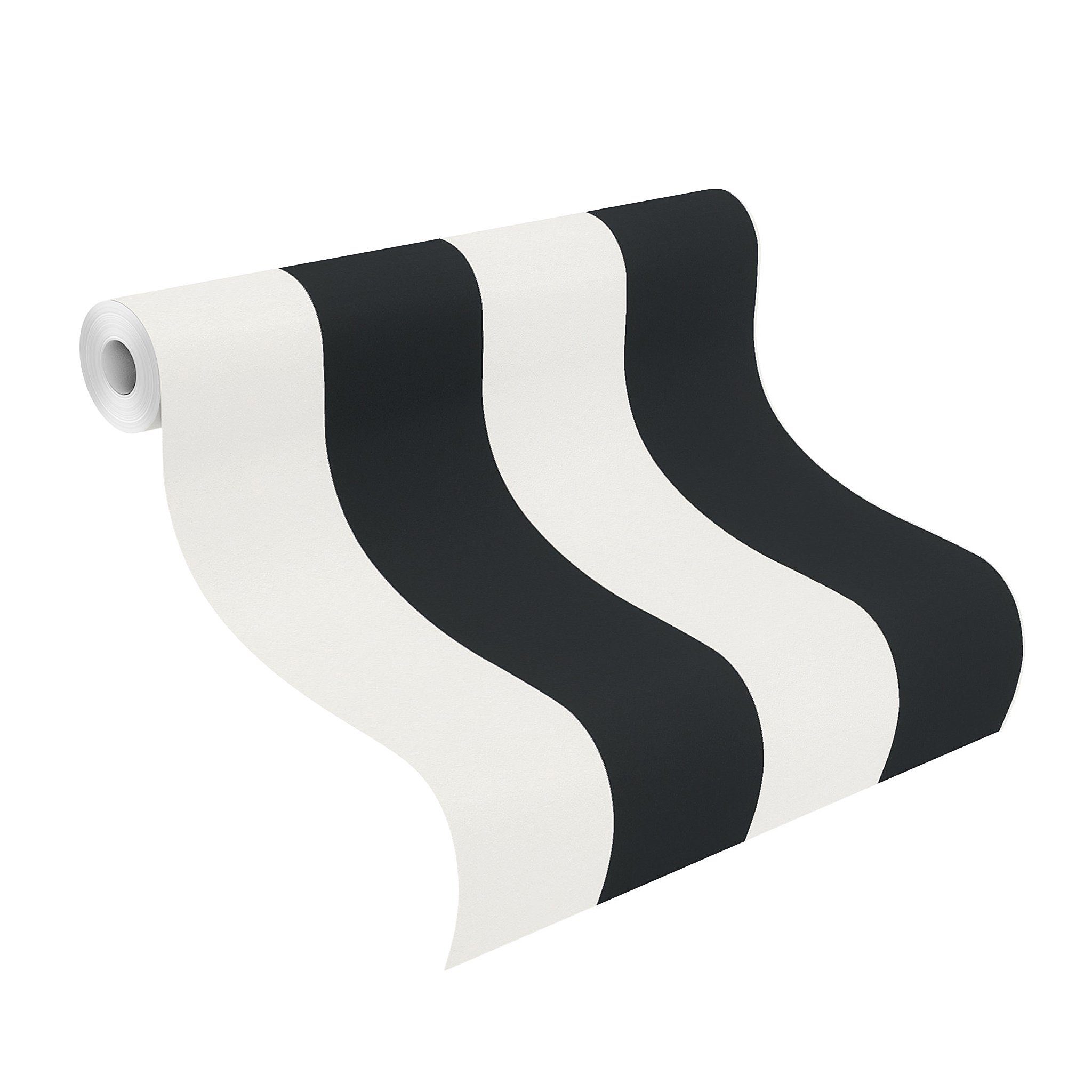 Rasch Mustertapete Rasch Selection, Grafisch, weiß schwarz 286694. Reduzierter Preis € 9,73. Unverbindliche Preisempfehlung € 19,95, (€ 1,84 pro 1 qm)