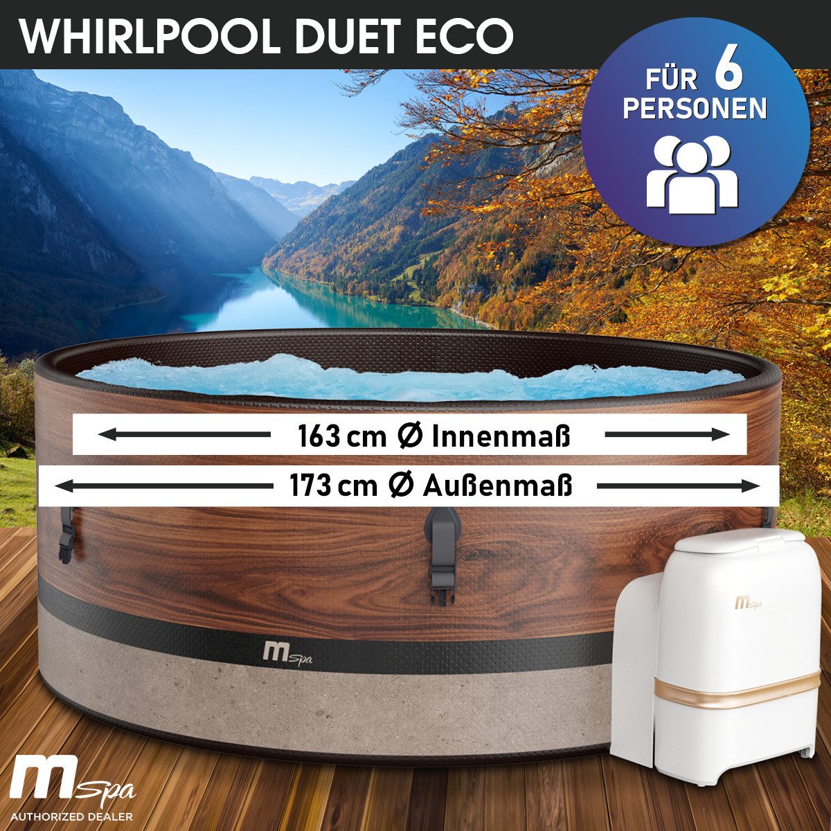 BRAST Whirlpool MSpa Verto-Serie, 5 Modelle, In- Outdoor Pool, Winterfest, günstig online kaufen