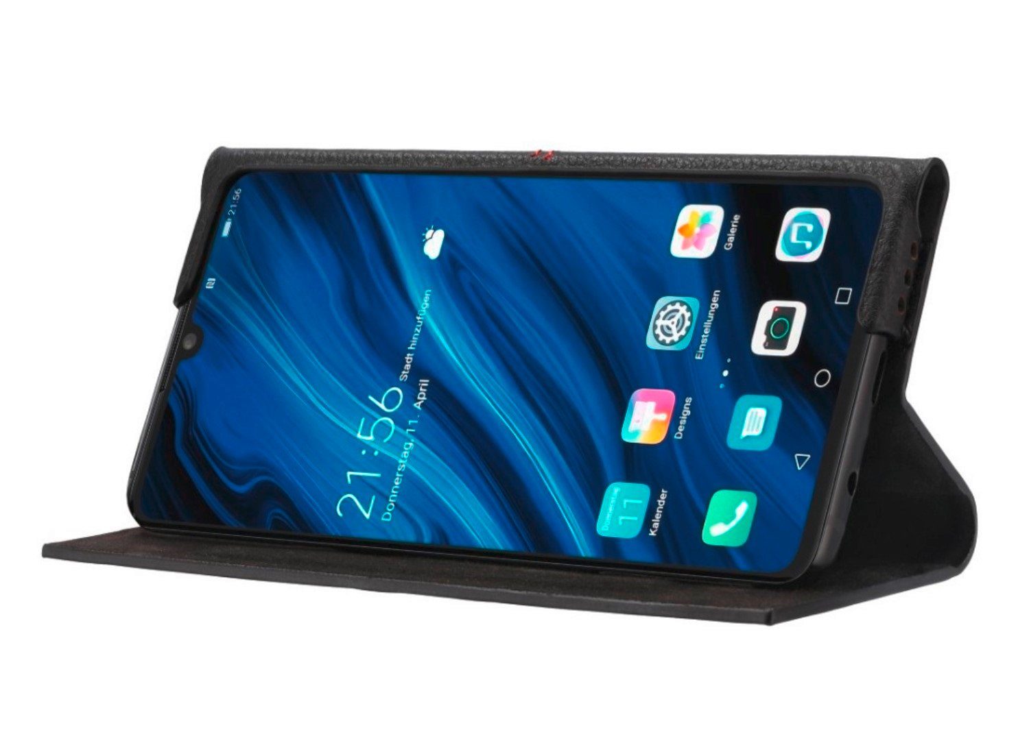 Hama Handyhülle Slim Booklet Case mit Kartenfach Cover Schutz-Hülle, 360-Grad Schutz, Standfunktion