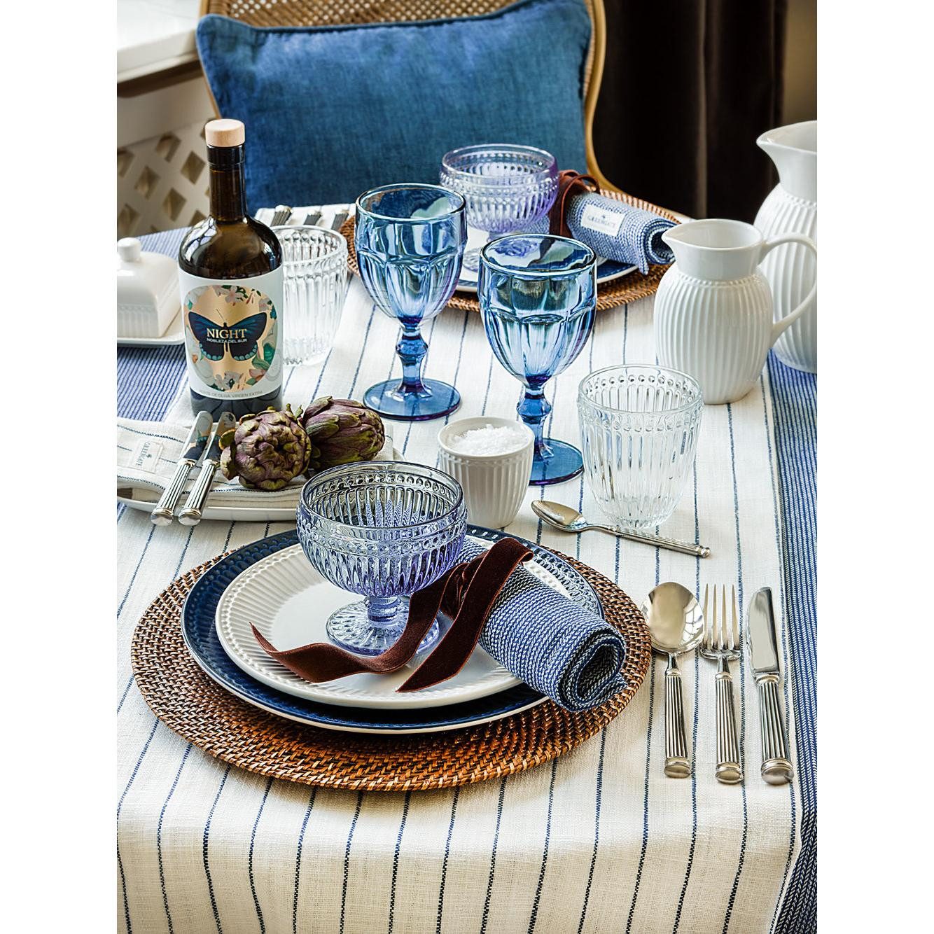 Greengate Schüssel Dessertschale Alice Glas Pale Blue