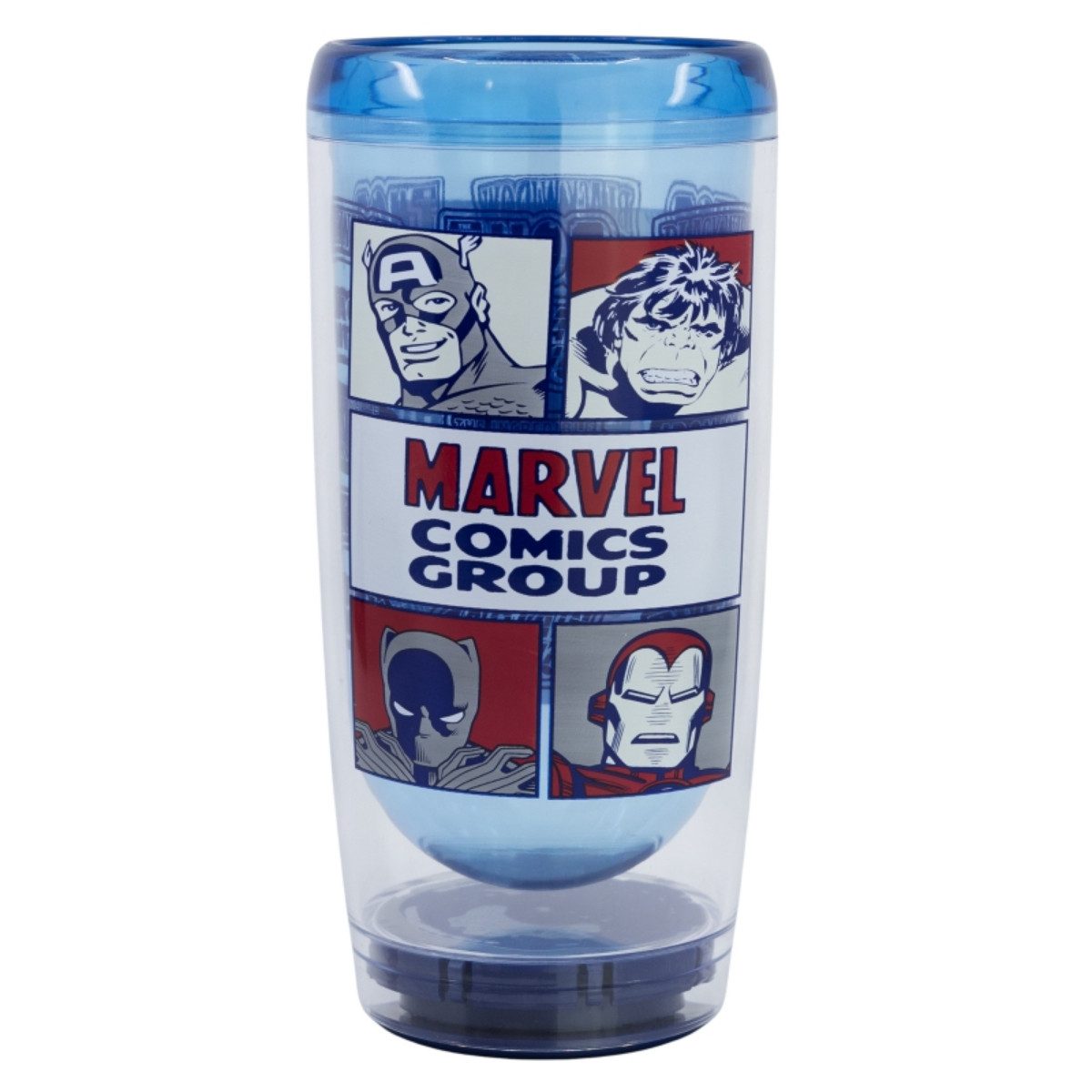 Storline Thermobecher Marvel Smartgrip 705 ml Doppelwandiger Thermo-Tumbler Anti-Kipp, Polystyrol