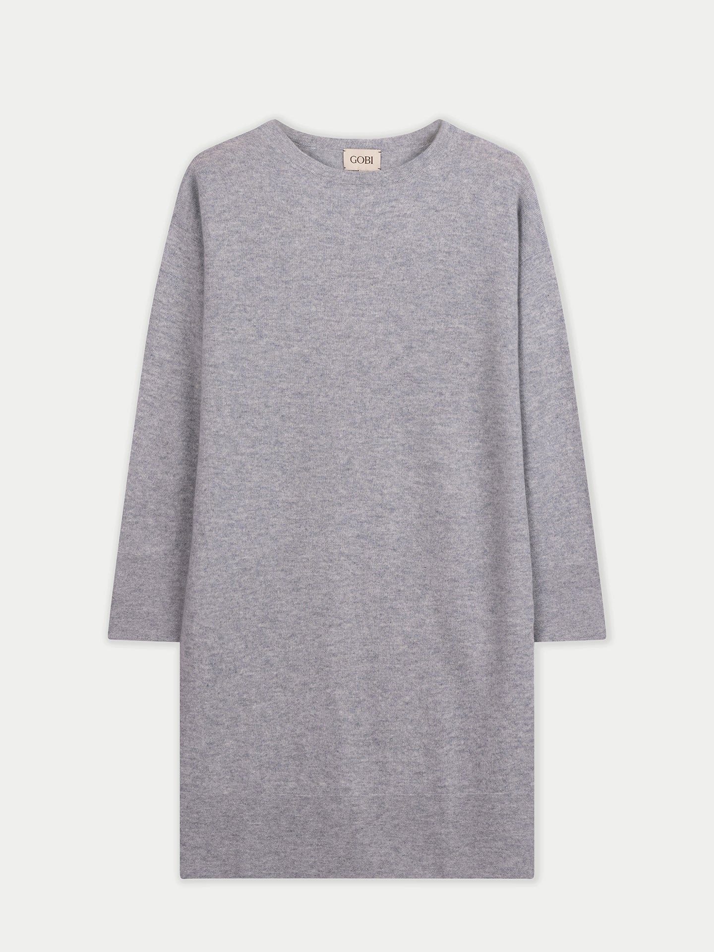 GOBI Cashmere Strickkleid Strickkleid mit Rundhalsausschnitt