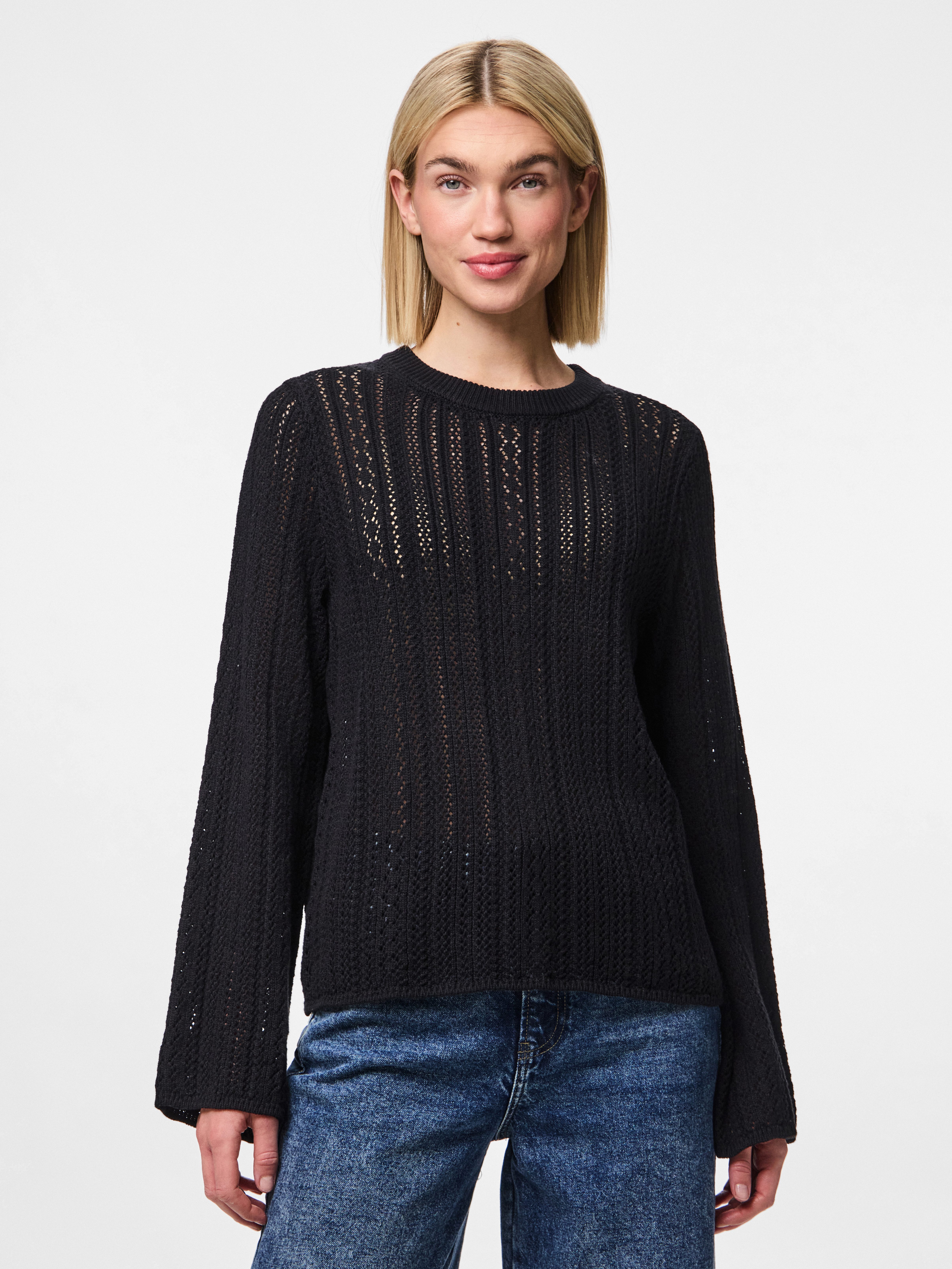 Rundhalspullover PCNUKA LS O-NECK KNIT NOOS BC