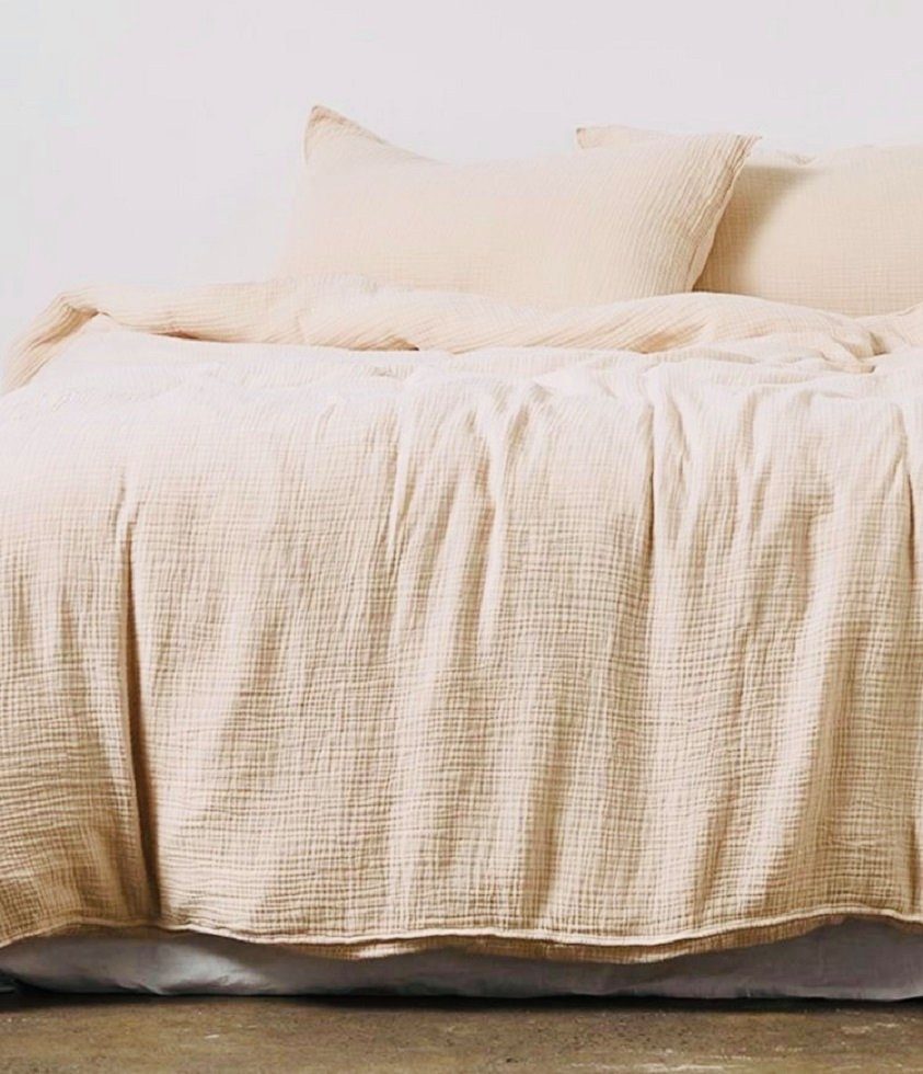 Sandiik Bettwäsche Musselin Bettwäsche in Beige günstig online kaufen