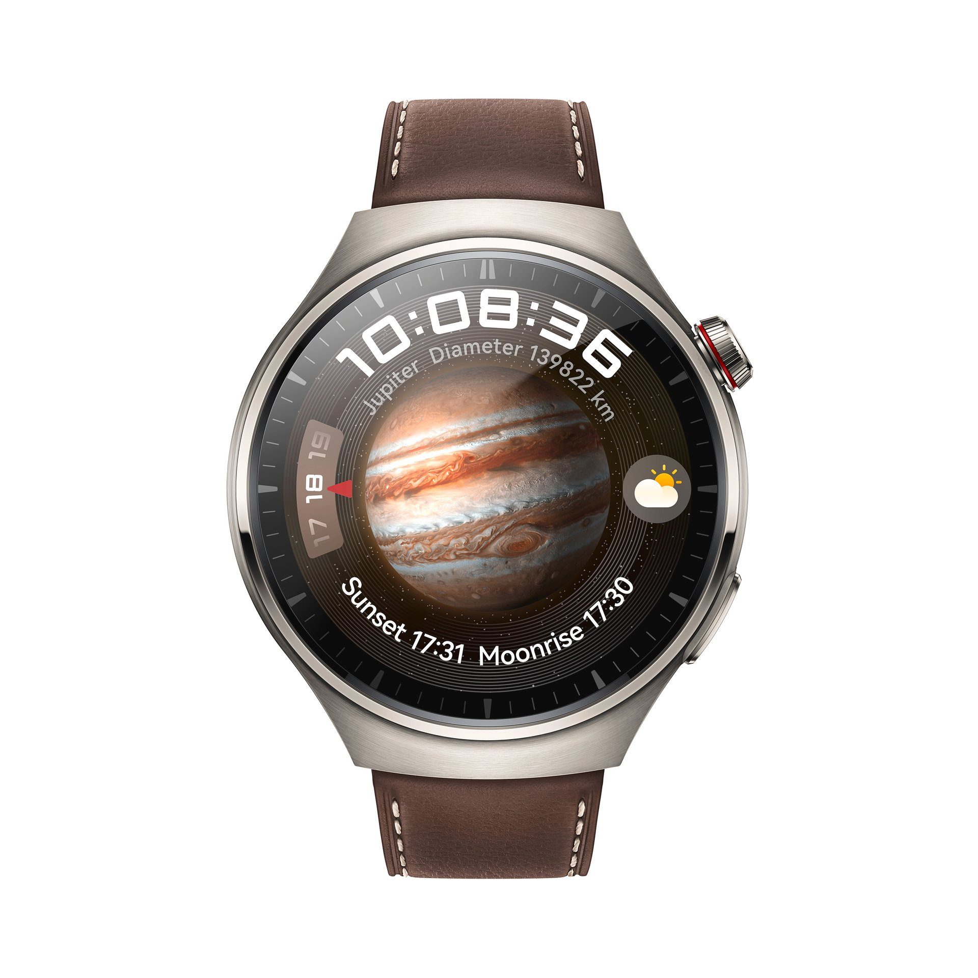 cm/1,5 OS) 4 Huawei Zoll, Harmony braun Smartwatch (3,81 Watch Titan Pro |