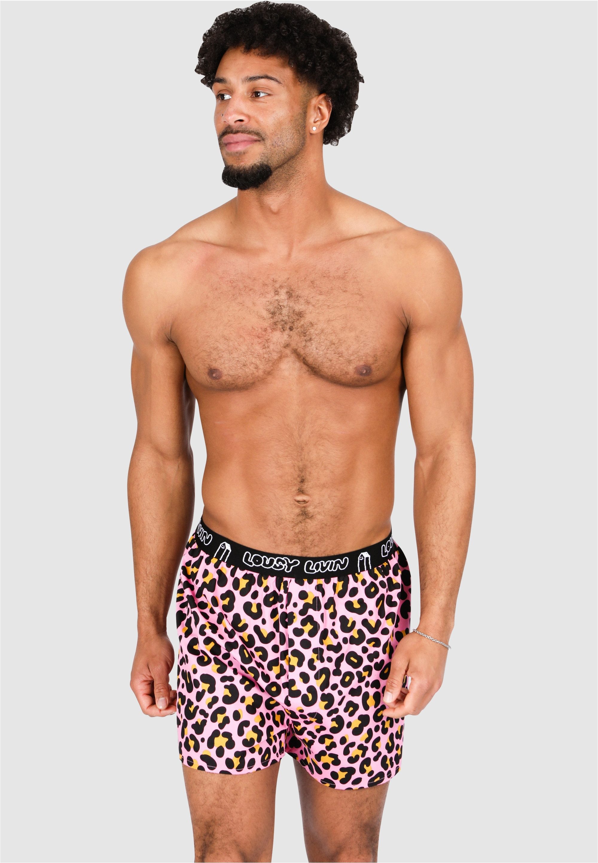 Lousy Livin Boxershorts mit lässigem Leo-Print