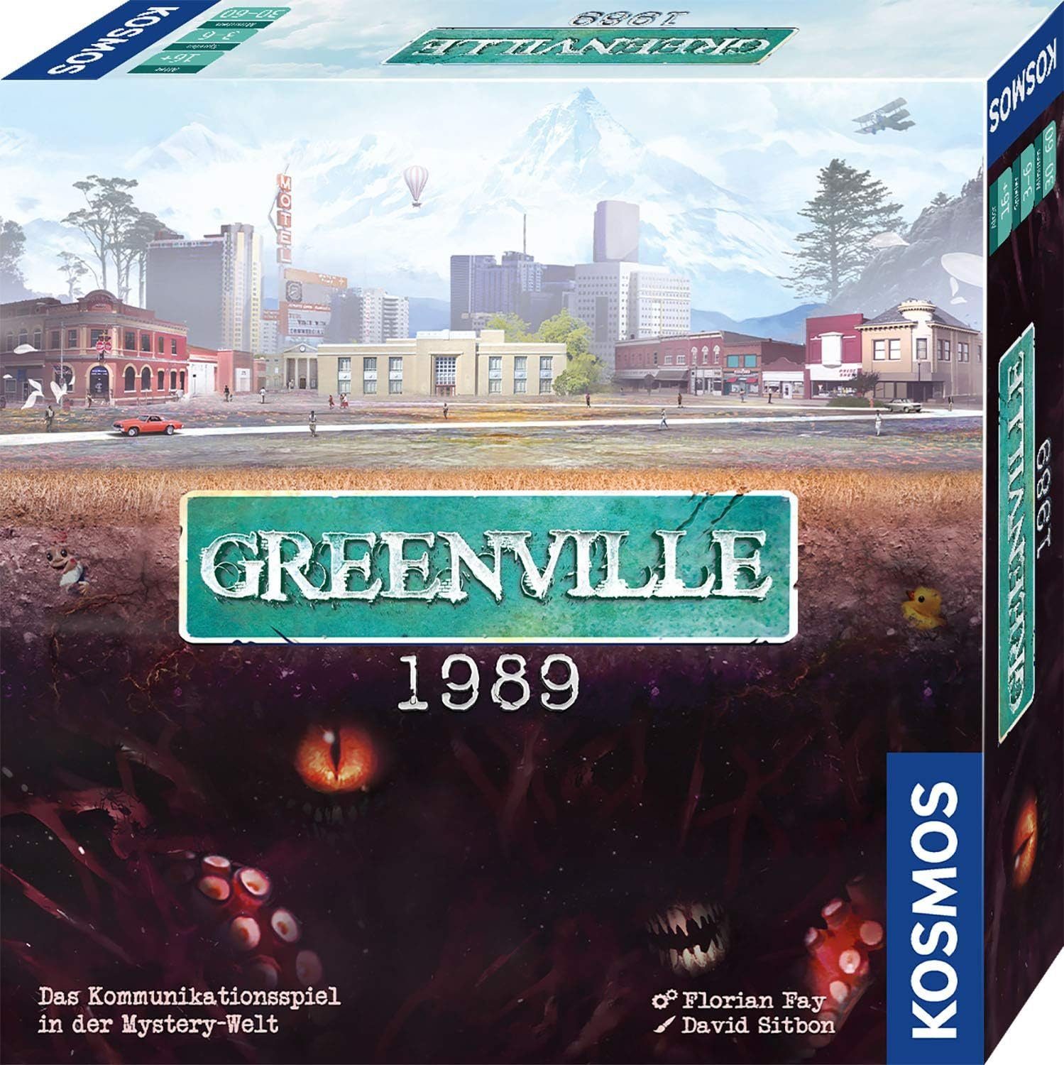 Kosmos Spiel, Brettspiel 680039 - Gesellschaftsspiel - Greenville 1989, ab 16 Jahren, 3-6 Spieler