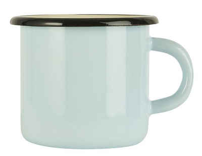 Ib Laursen Tasse »Tasse Kaffeetasse Becher Kaffeebecher 400ml Emaille Auswahl Ib Laursen 04998 Farbe: hellblau (26)«, Emaille