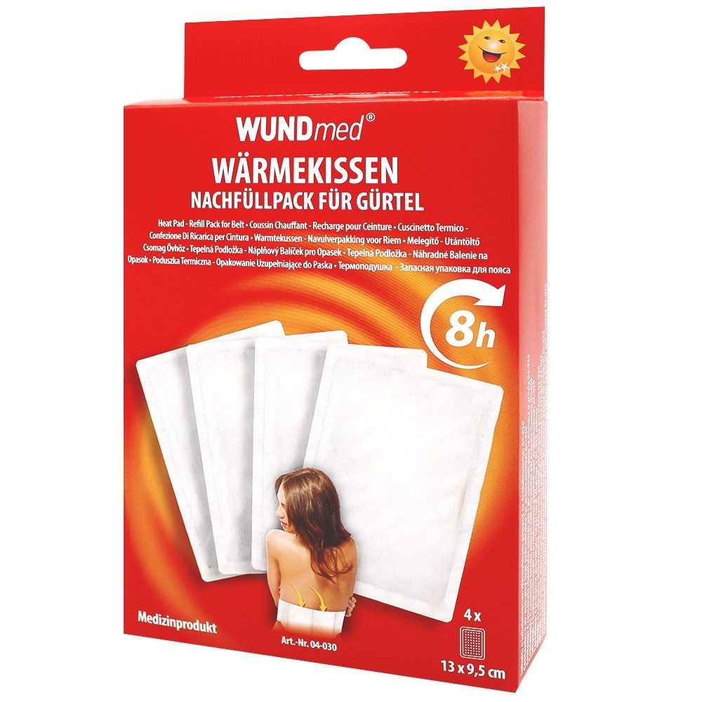 Wundmed Körperwärmer WUNDmed® Wärmepflaster Nachfüllpack Wärmegürtel weiß, 4 St.