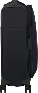 Samsonite Weichgepäck-Trolley D'Lite, Black, 55 cm, 4 Rollen, Handgepäck Reisekoffer mit Volumenerweiterung