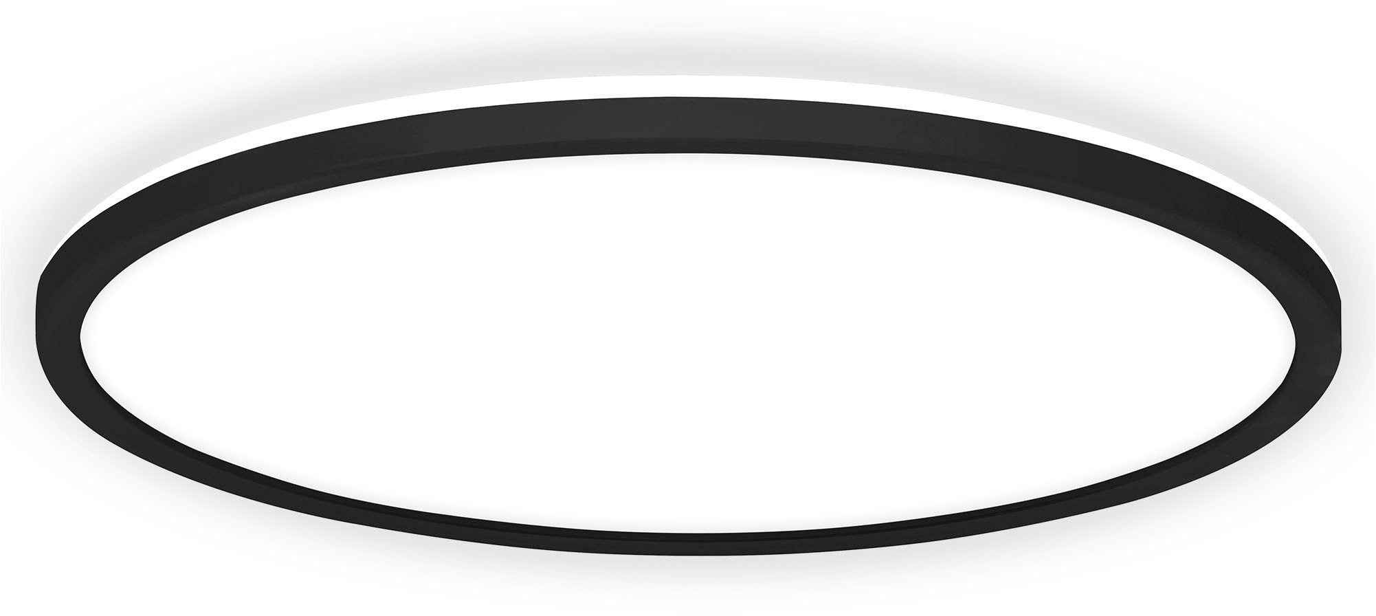 B.K.Licht LED Panel SHALLOW, LED fest integriert, Neutralweiß, 42x3 cm, Badlampe, Badezimmer, Küche, Wohnzimmer