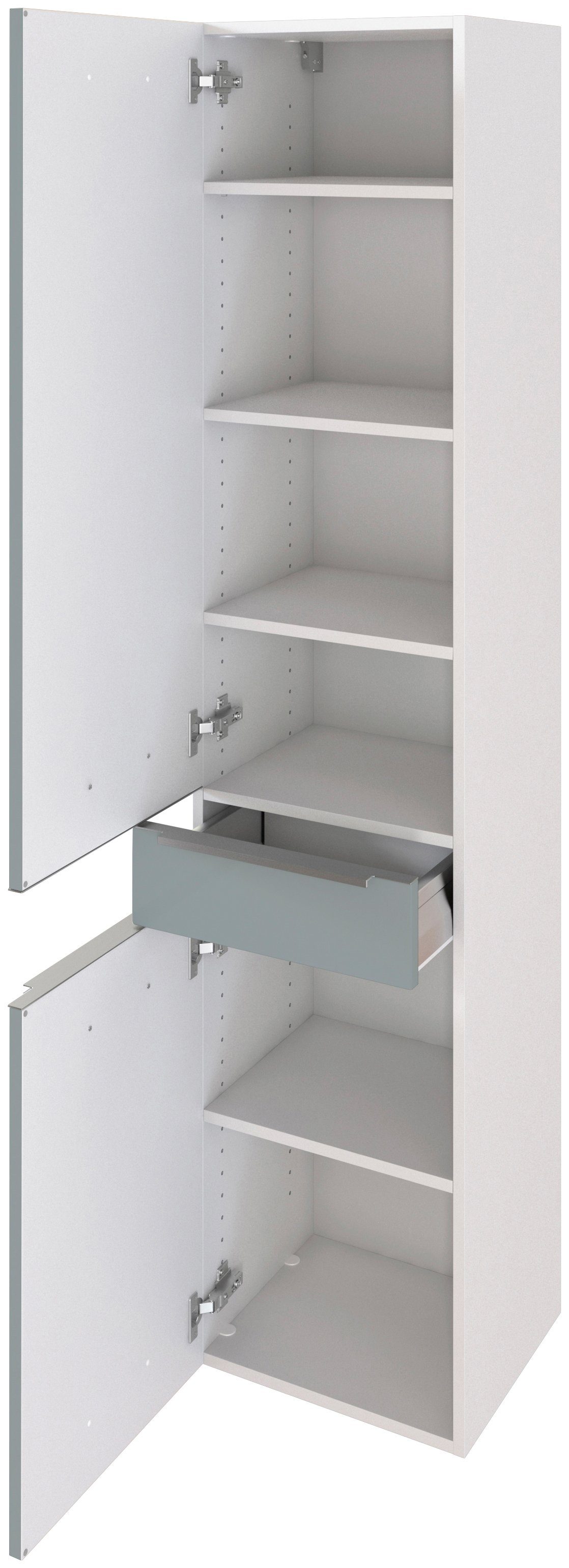 welltime Seitenschrank Matera Breite 40 cm, hochwertige matte MDF-Fronten und Softclose-Funktion