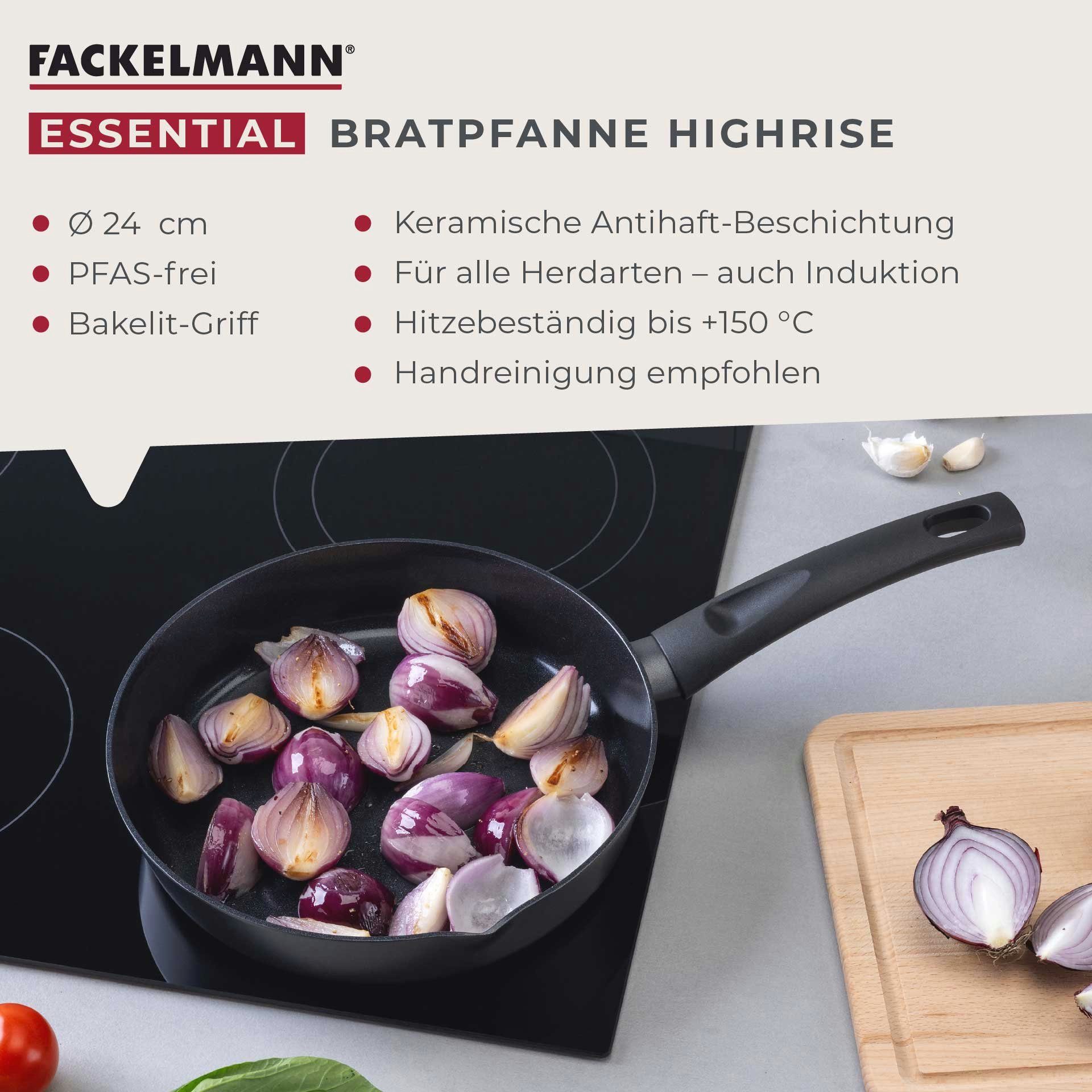 FACKELMANN Bratpfanne Antihaft-Pfanne, Keramikpfanne, Kochpfanne