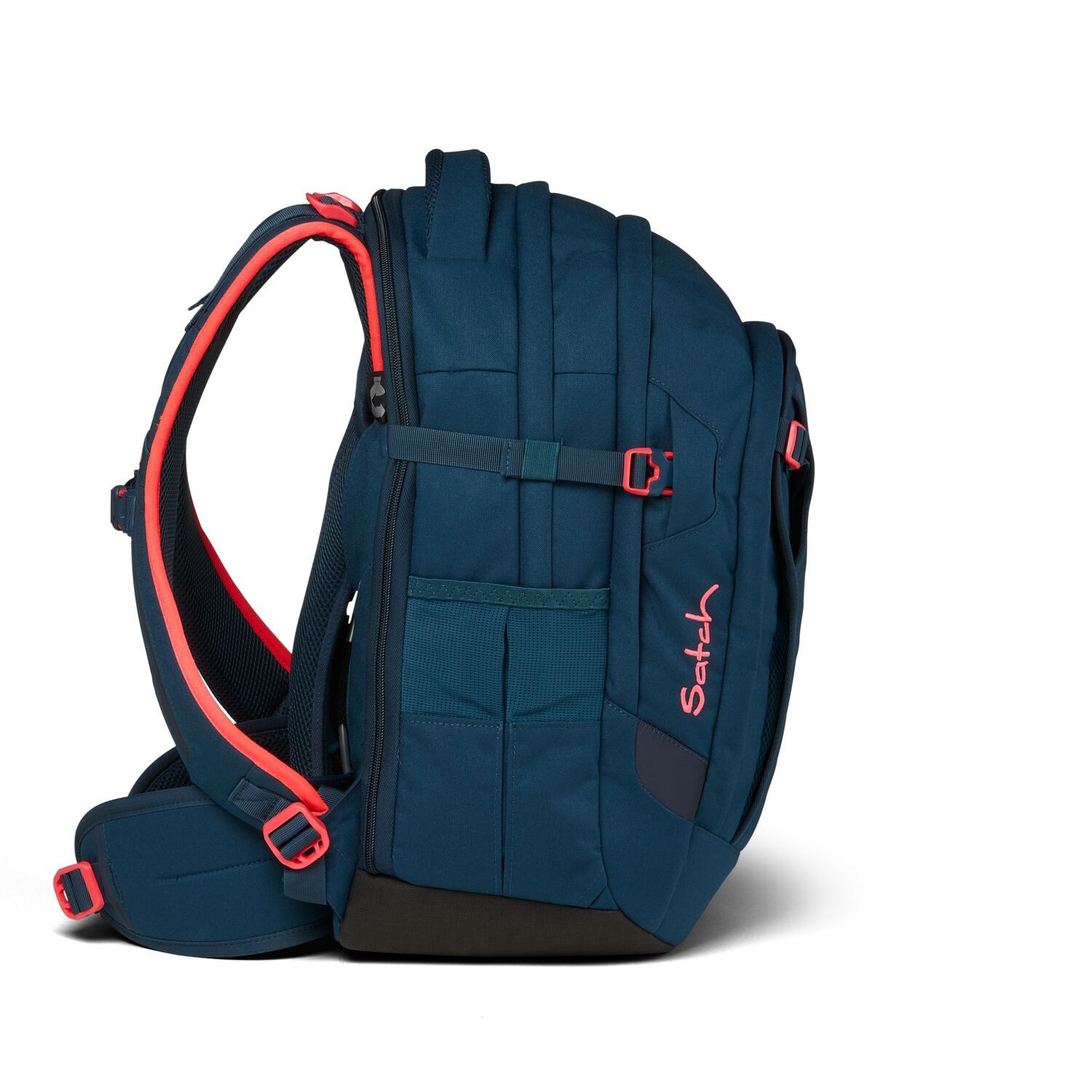 Satch Schulranzen Schulrucksack-Set MATCH Pink Phantom 2-teilig (2-teilig), Laptop-Fach, Your-Size-System, Schulranzen