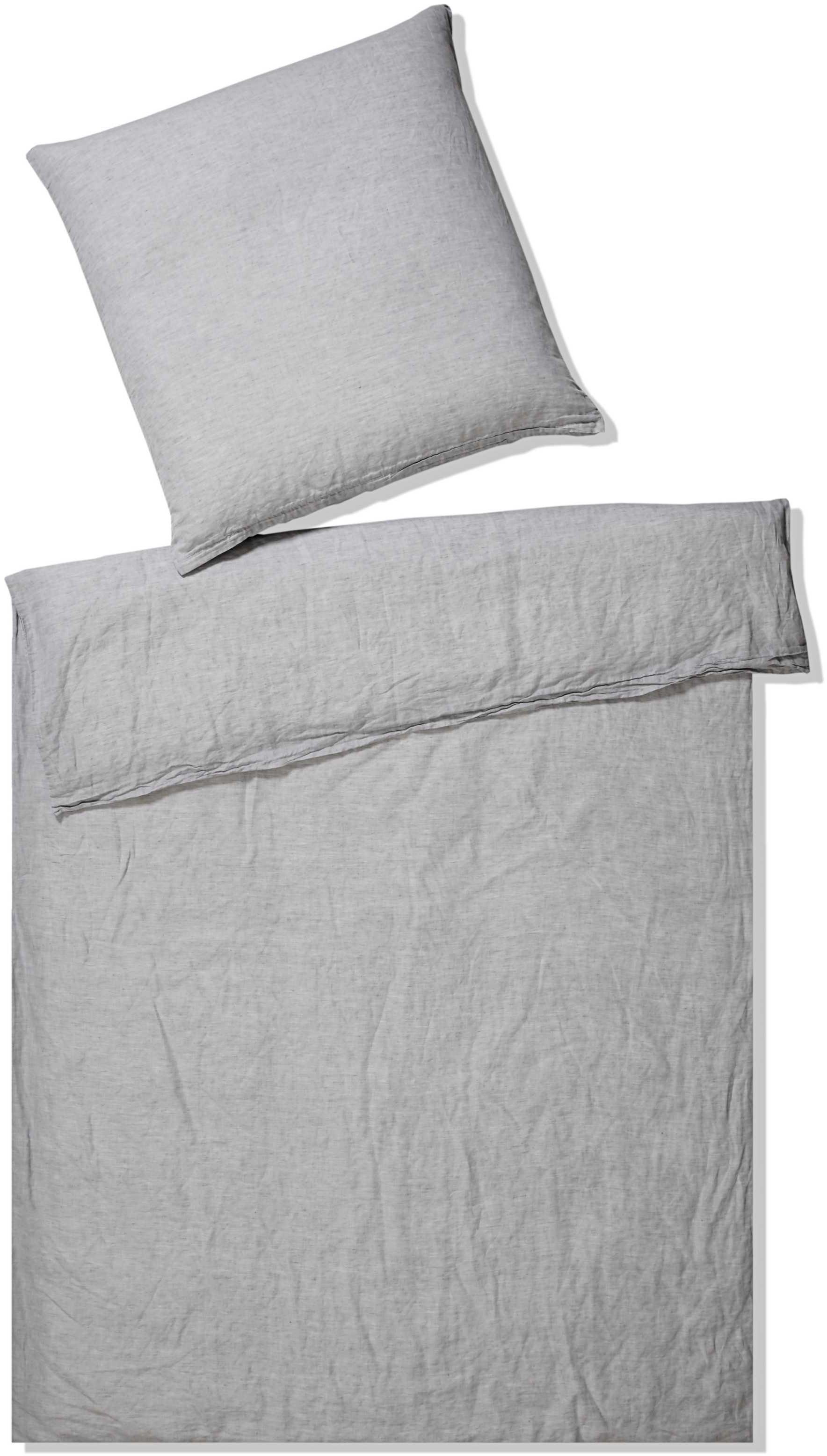 Bettwäsche Breeze in Gr. 135x200 oder 155x220 cm, Elegante, Halbleinen, 2 teilig, Bettwäsche in Halbleinen-Qualität, Bettwäsche mit Reißverschluss