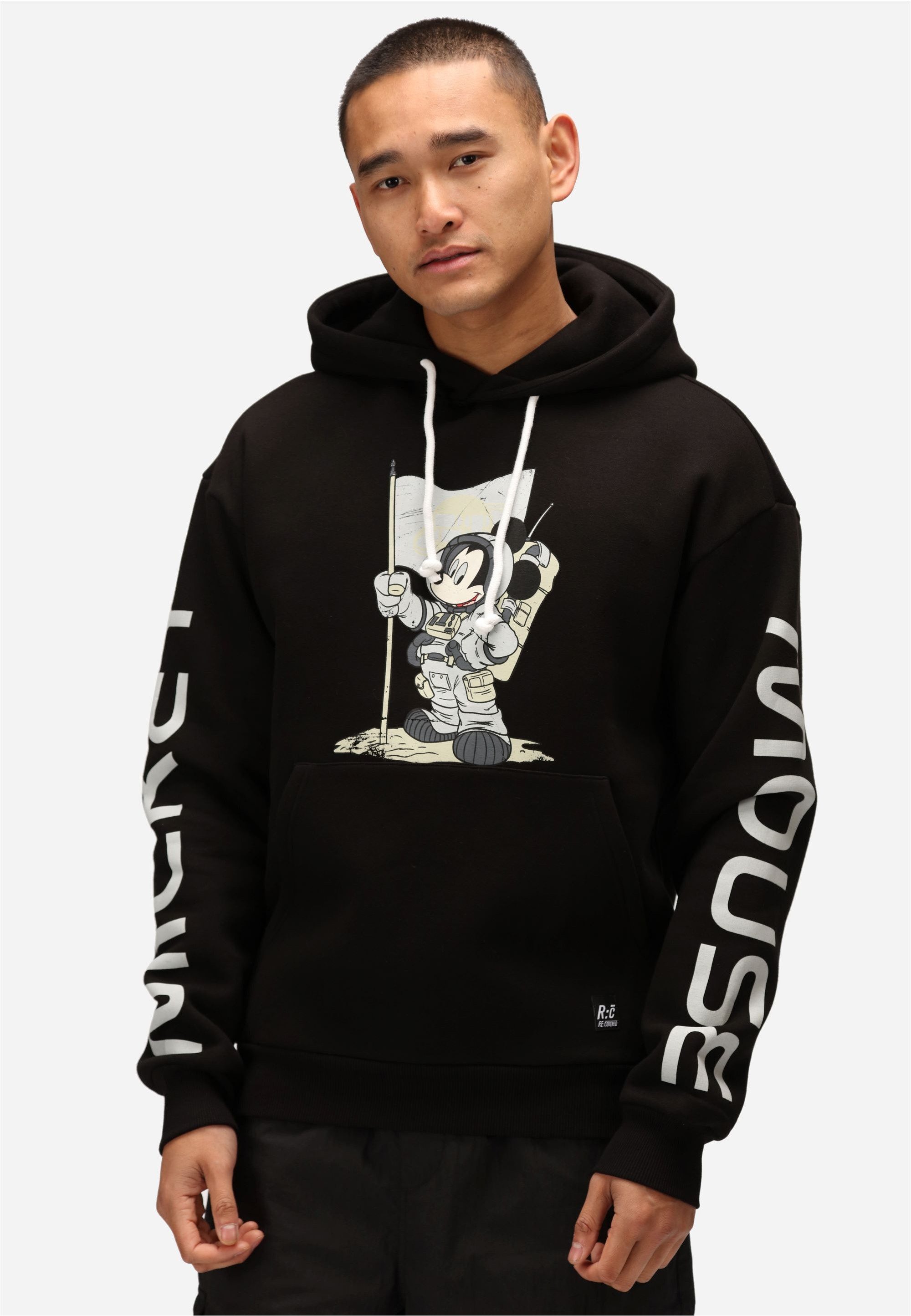 Recovered Kapuzensweatshirt Disney Space Mickey im zeitlosen Design