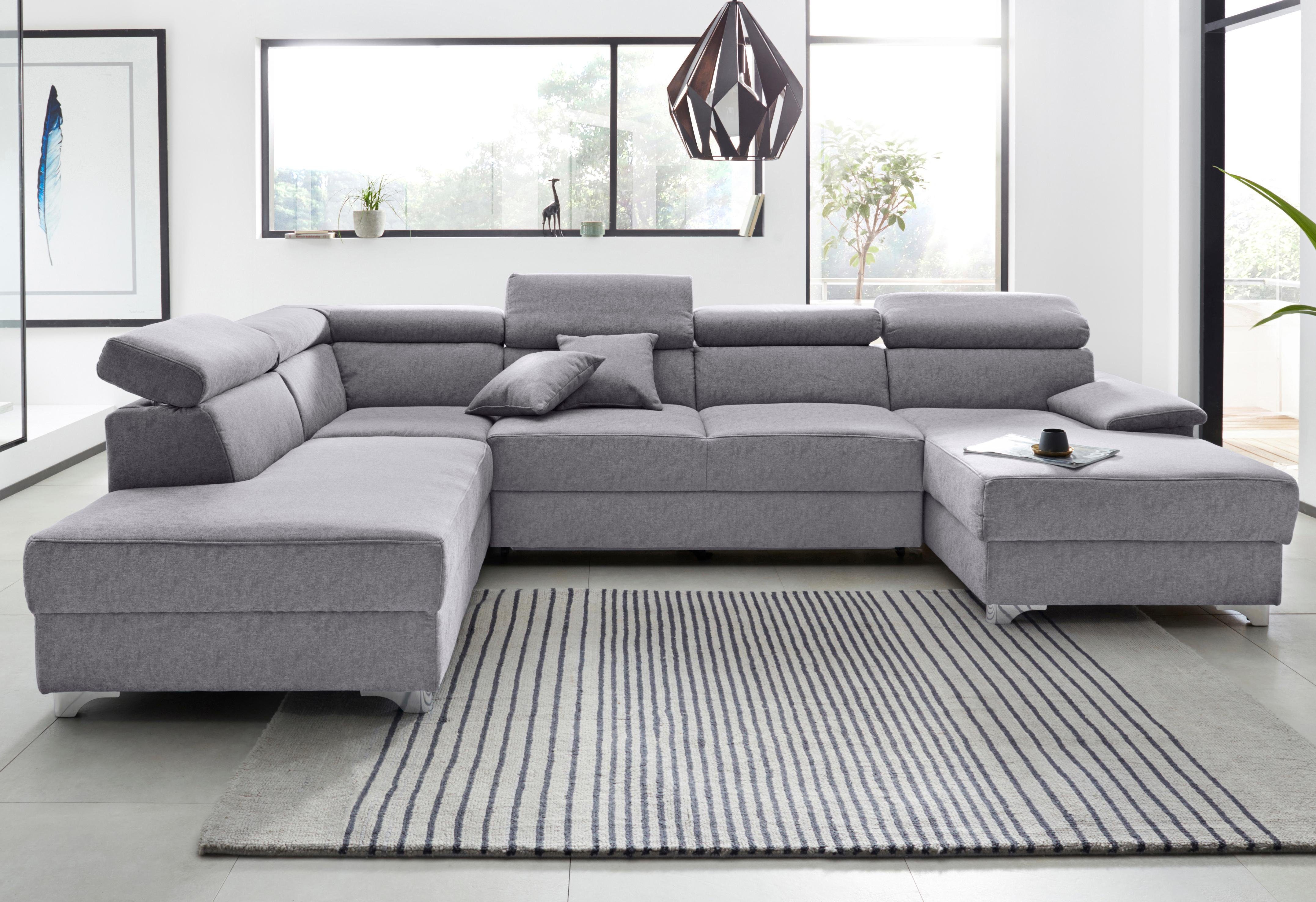 DOMO collection Wohnlandschaft "Mira, inklusive Kopfteilverstellung für meh günstig online kaufen