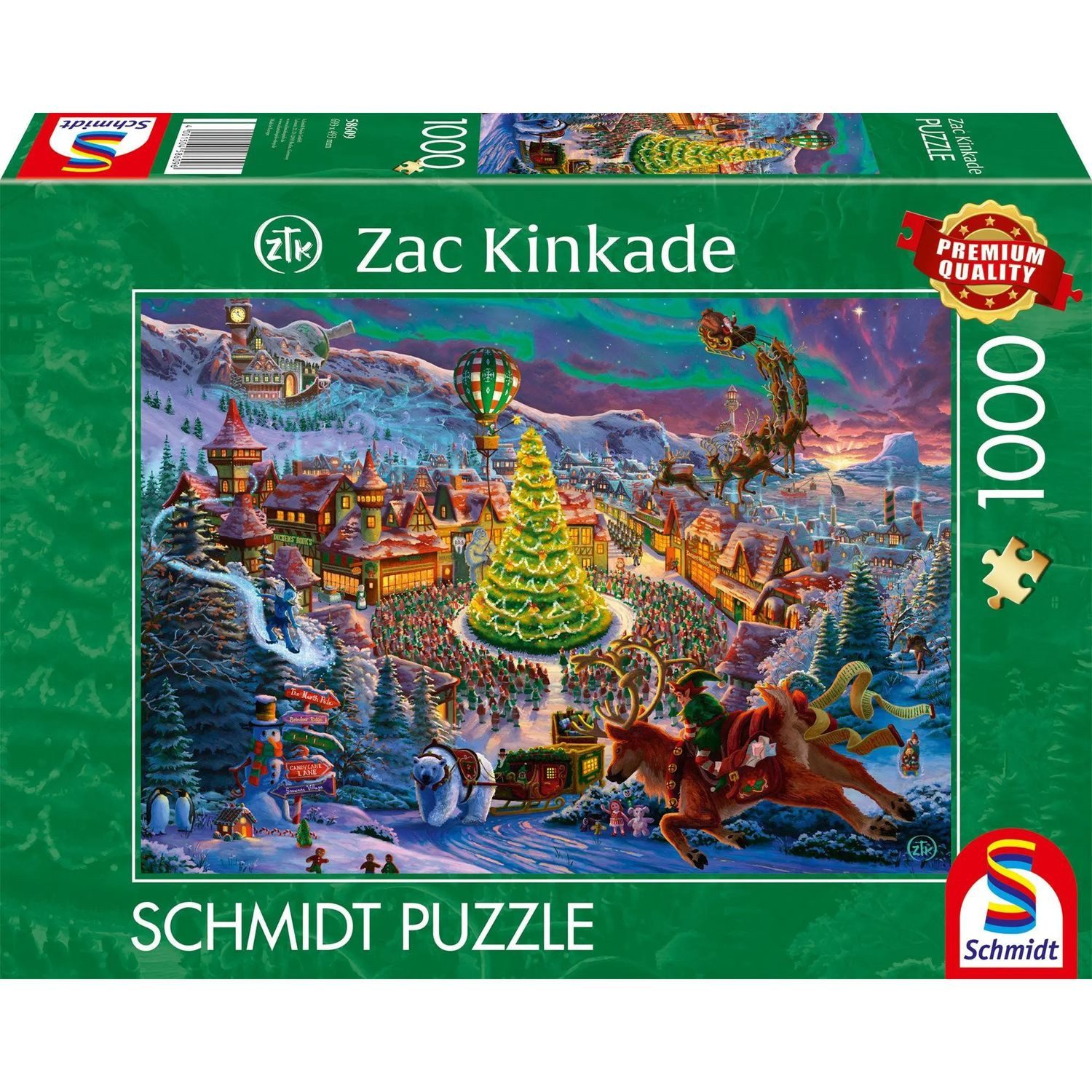 Schmidt Spiele Puzzle Santas Nordpol, 1000 Puzzleteile