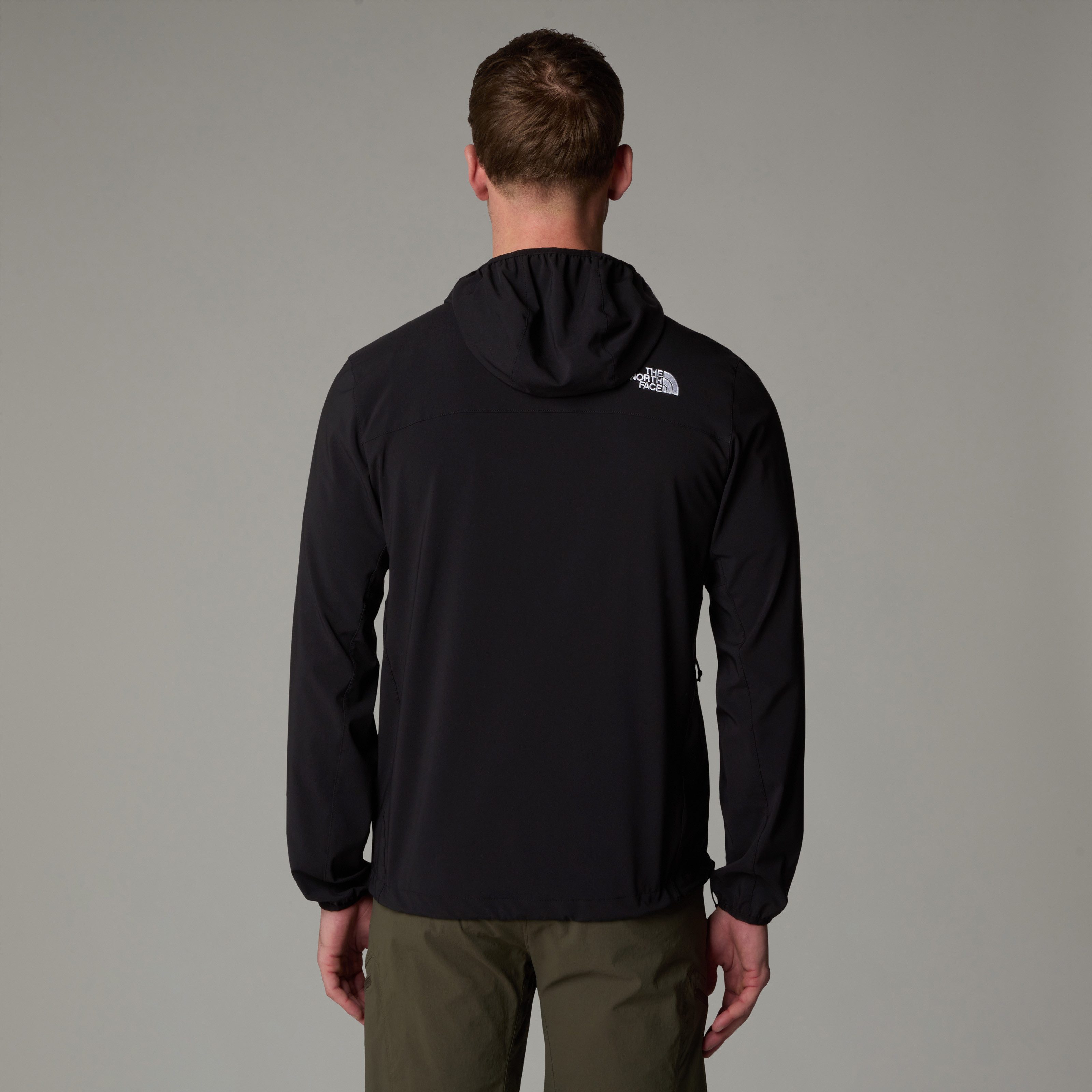 The North Face Softshelljacke Nimble Kapuzenjacke für Herren mit WindWall™-Gewebe, wasserabweisend, mit Stretchmaterial