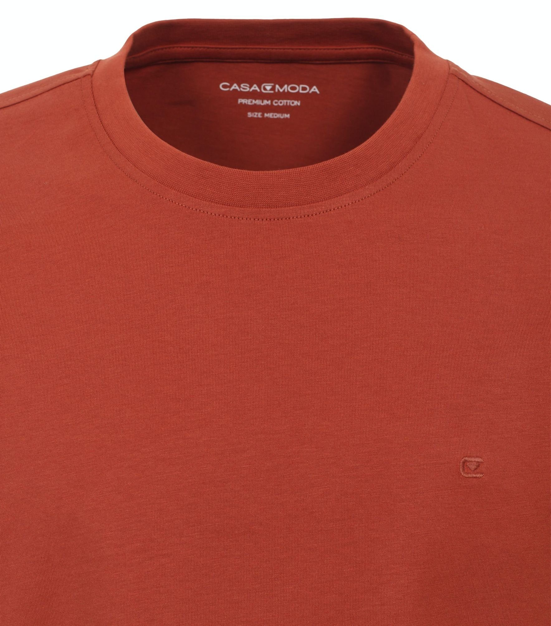 CASAMODA T-Shirt T-Shirt unifarben 004200 Orange (464)