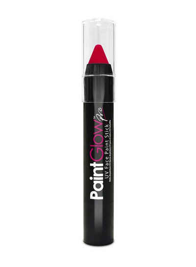 Metamorph Theaterschminke UV Face Paint pink, Hochpigmentierter Schminkstift mit leuchtender Farbe