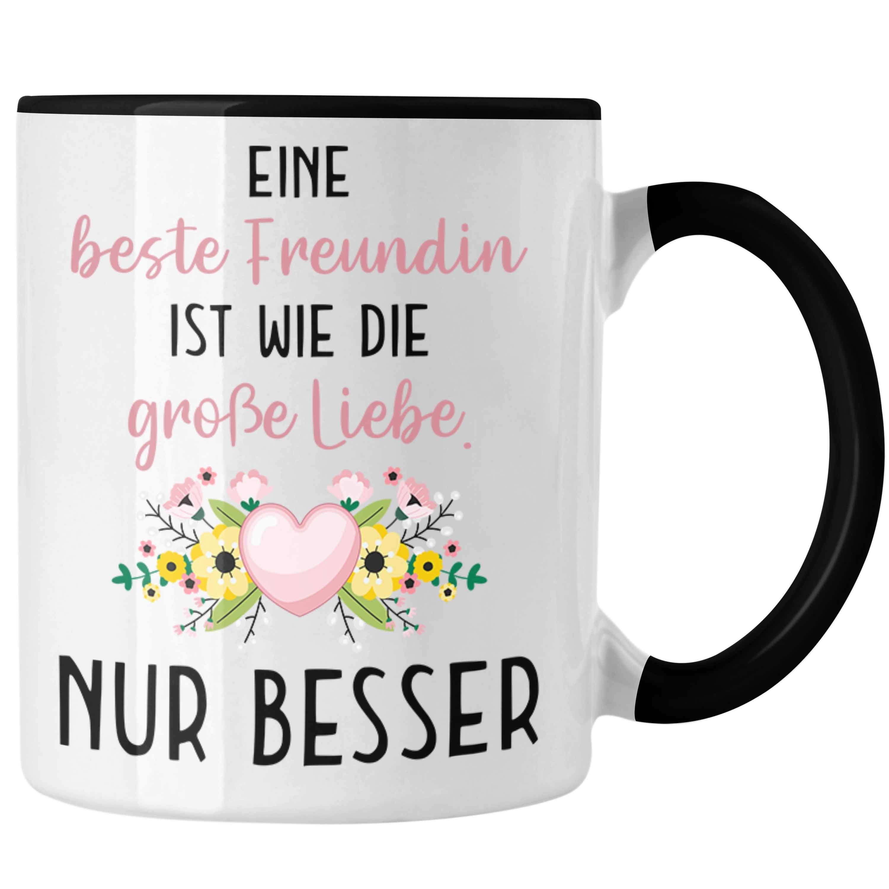 Trendation Tasse Beste Freundin Tasse Geschenk Geburtstag Aller Beste Freundin BFF Wie Schwarz
