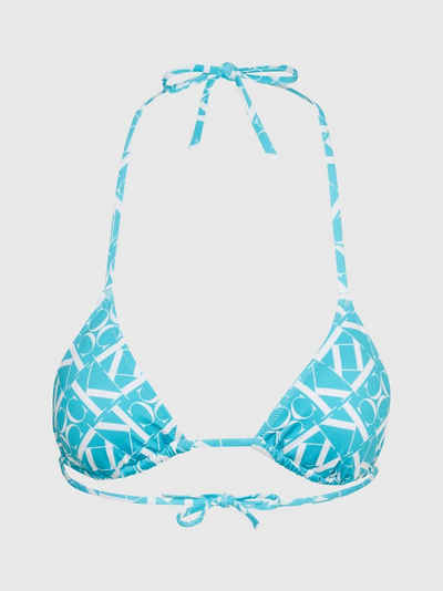 Calvin Klein Swimwear Triangel-Bikini-Top TRIANGLE-RP-PRINT, mit Bindeband