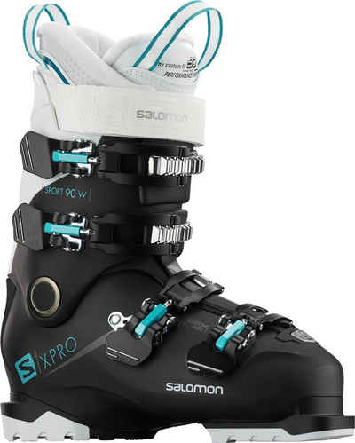 Salomon X Pro 90 W Sport - Damen Skischuhe - schwarz/weiß/blau Skischuh
