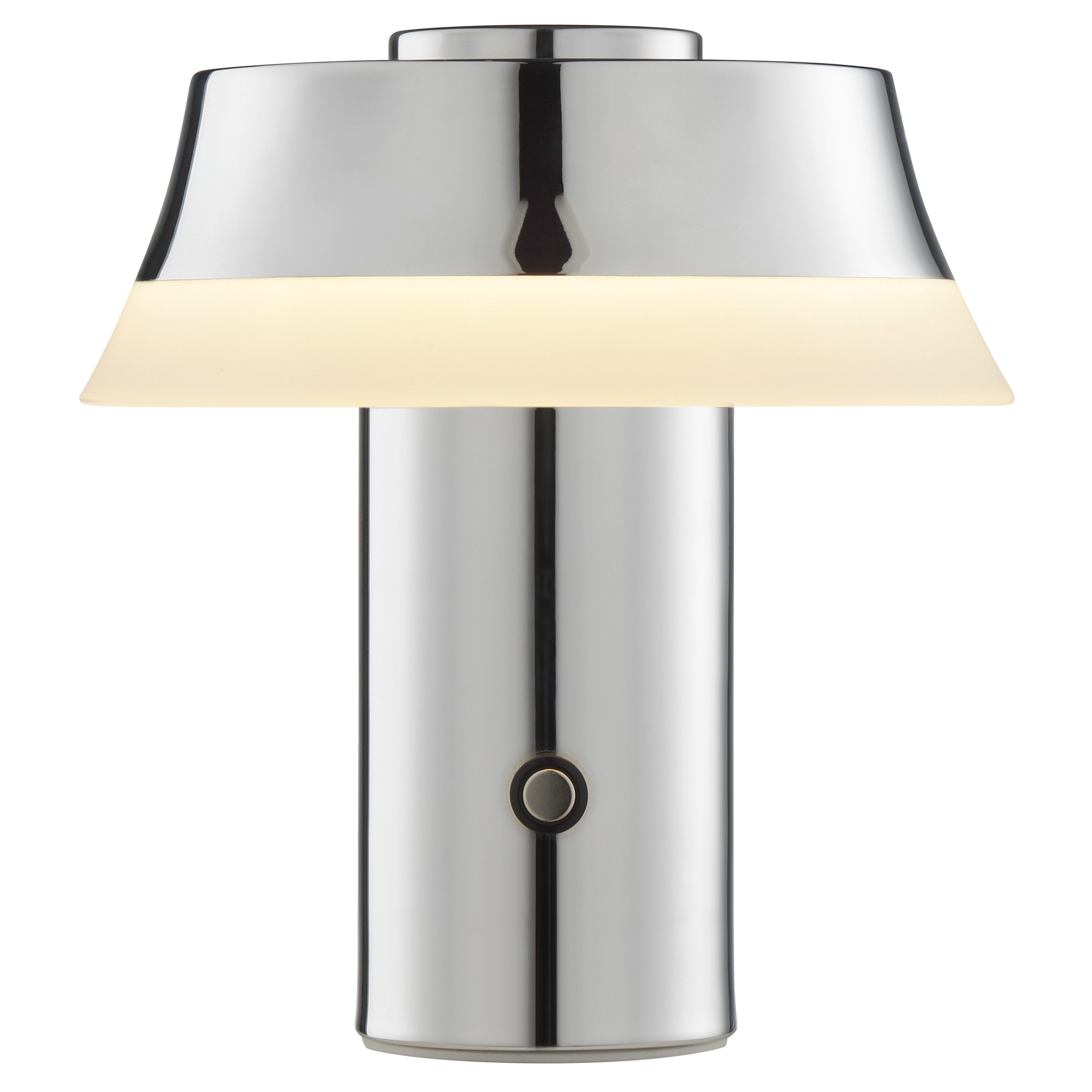 OTTO home LED Tischleuchte Arnett, Dimmfunktion, LED fest integriert, Warmweiß, akkubetrieben, 17 cm, 240 lm, per wireless charging & USB ladbar