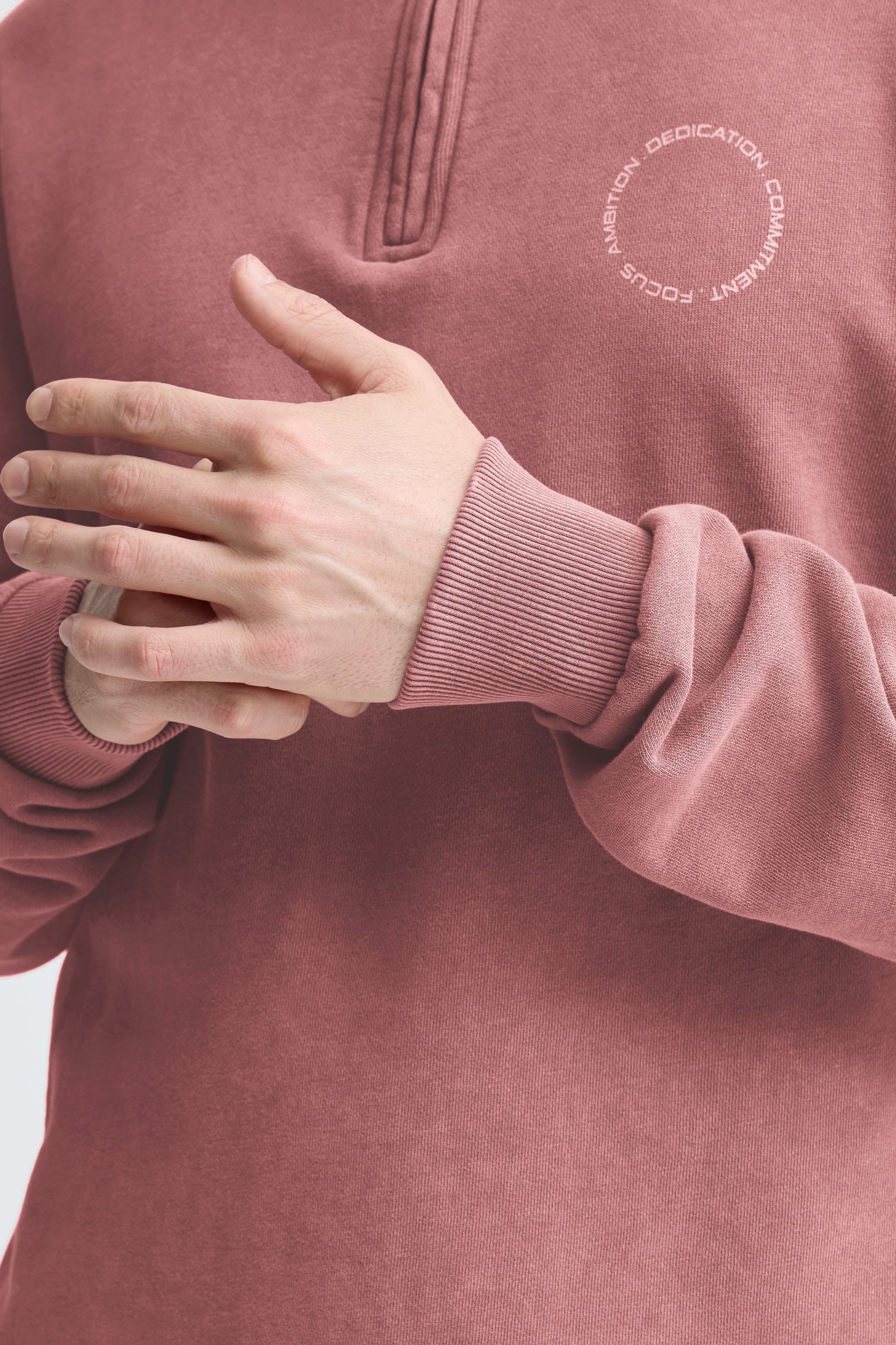 Blend Longpullover BHFactor Bequemer Troyer mit Backprint