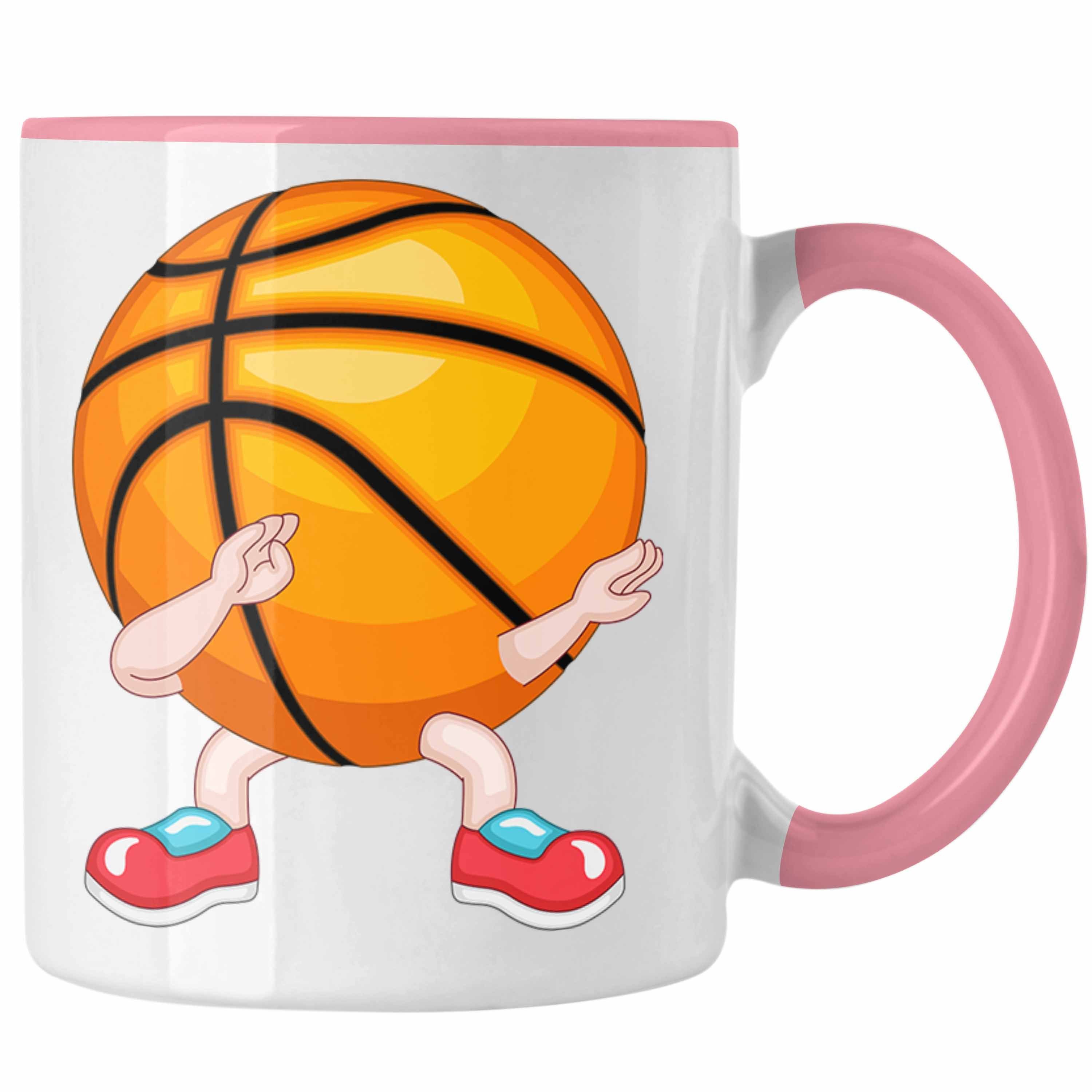 Trendation Tasse Lustige Rosa Tasse Geschenk Basketball Trainer für Coach Spieler Basketball