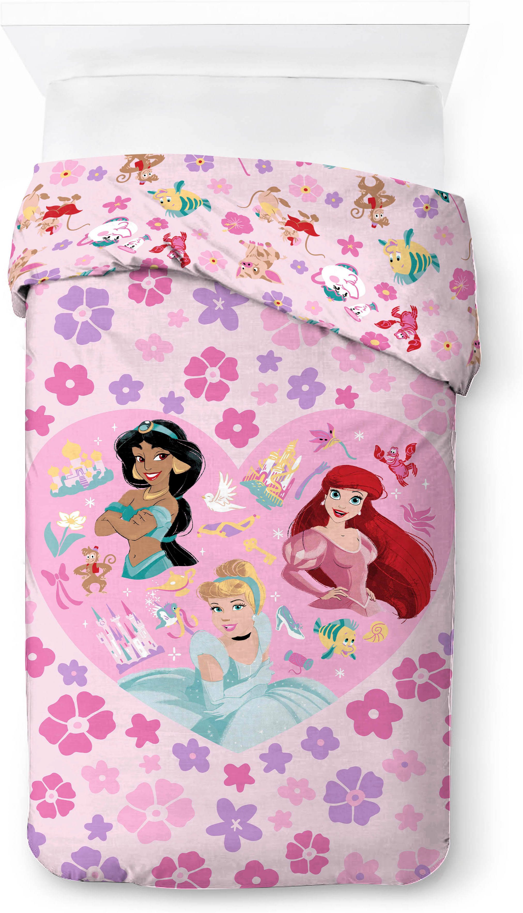 Disney Kinderbettwäsche Disney Princess Wonderful, Linon, 2 teilig, 100% Baumwolle – Bild 3 von 5