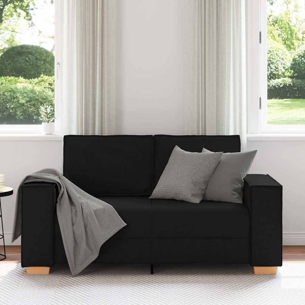 vidaXL Sofa 2-Sitzer Sofa Schwarz 120 günstig online kaufen