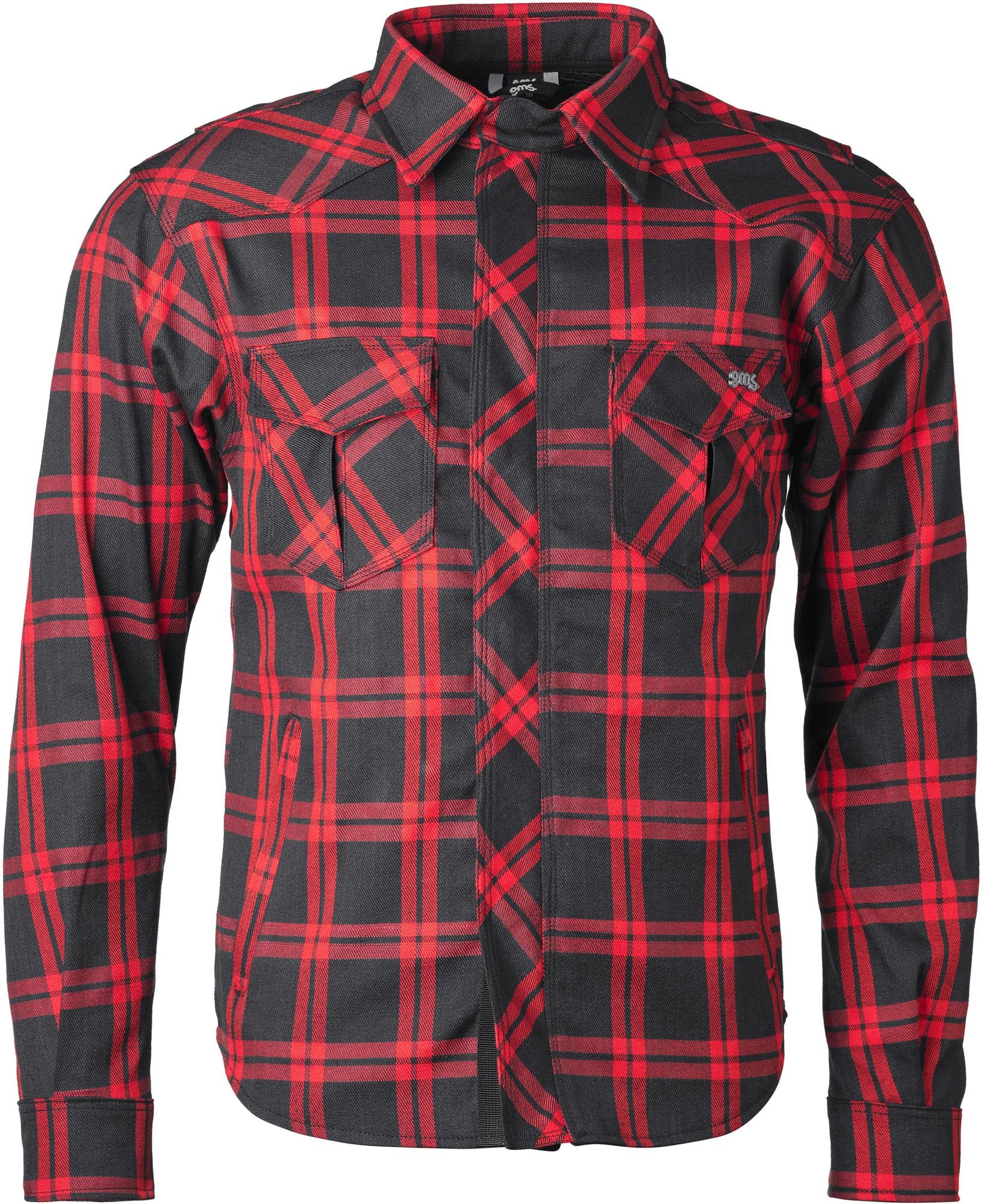 gms Motorradjacke GMS Jaguar Neo Motorrad Hemd Verbindungsreißverschluss,Ellenbogenprotektoren enthalten