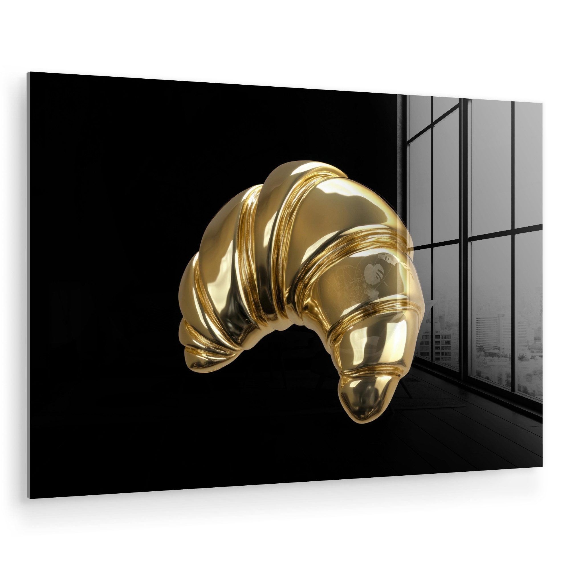 MuchoWow Acrylglasbild Croissant - Brot - günstig online kaufen