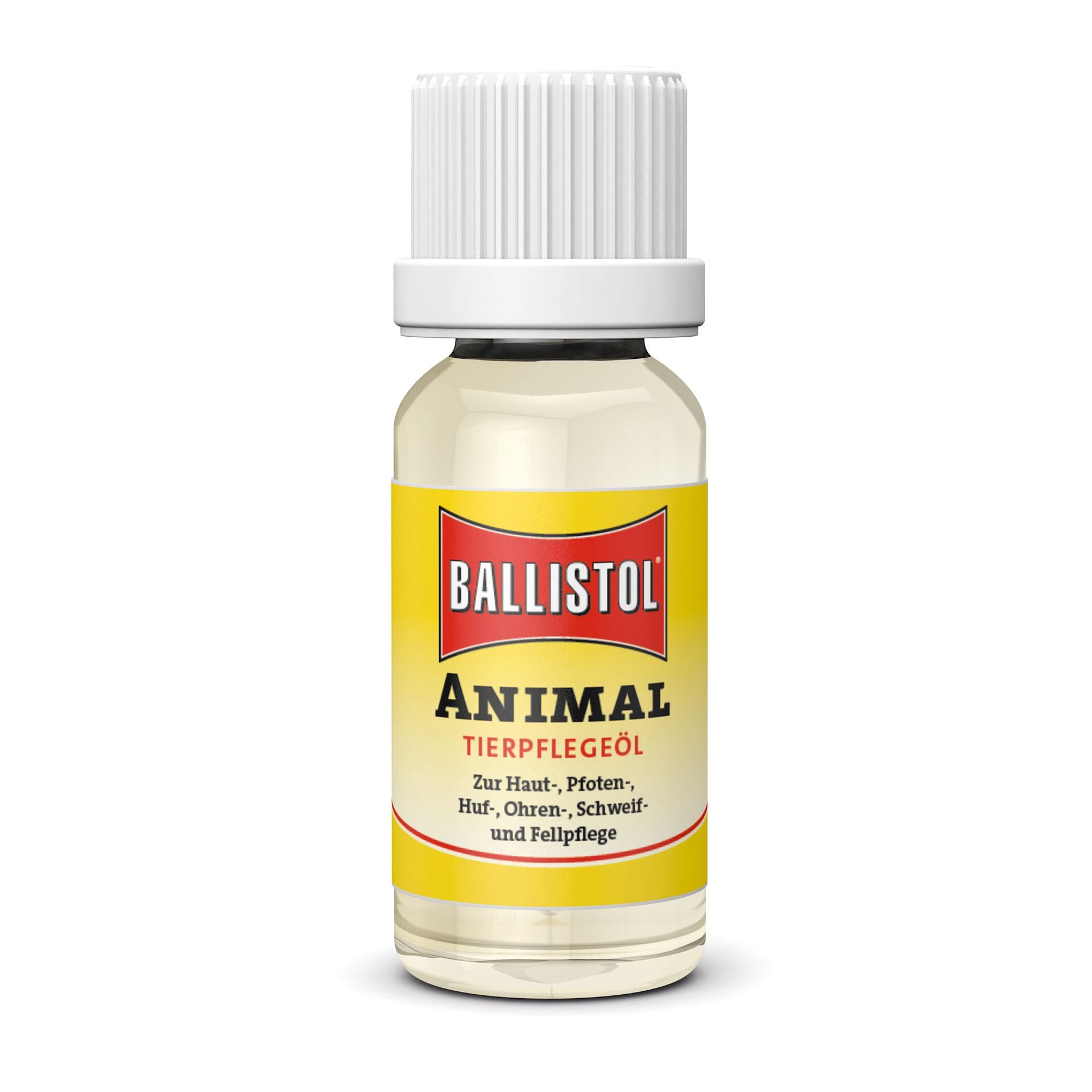 Ballistol Fellpflege Ballistol 'Animal' Tierpflegeöl, Pflege von Haut, Fell, Pfoten, 10 ml, (Unterstützt Wundnachbehandlung – Pflegt empfindliche Hautstellen), zur Pflege von Schweif, Mähne oder Hufen