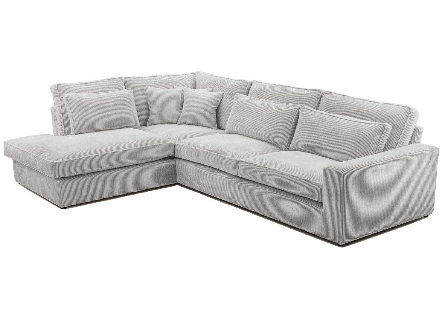 Beautysofa Ecksofa mit dekorativen Kissen PARMA, im modernes Design, klassische Polsterecke inklusive Wellenfedern, Ottomane links oder rechts wählbar – Bild 3 von 5