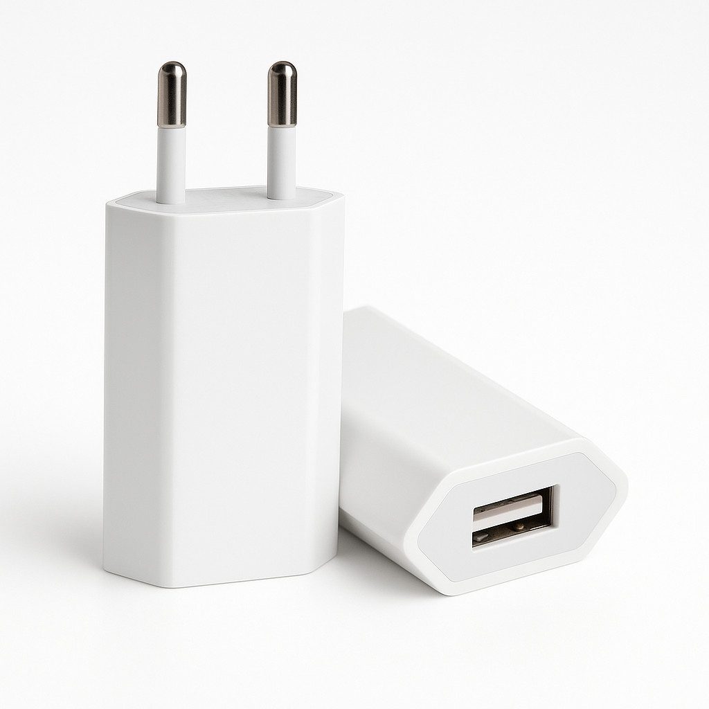 Alpha Electronics 5W USB Power Adapter Smartphone-Ladegerät (für Apple Watch Series 6 SE und iPhone 6-14, Pro, Pro Max, Plus)