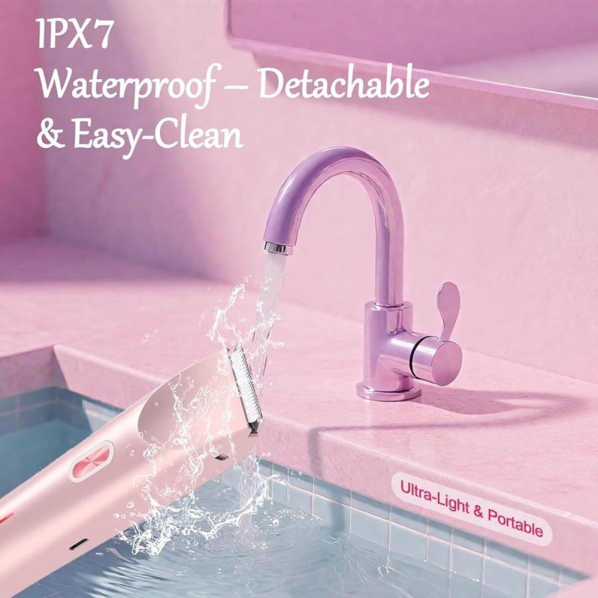 FELIXLEO Beauty-Trimmer Bikini-Rasierer, 2-in-1-Doppelkopf-Bikini-Trimmer & Körperrasierer