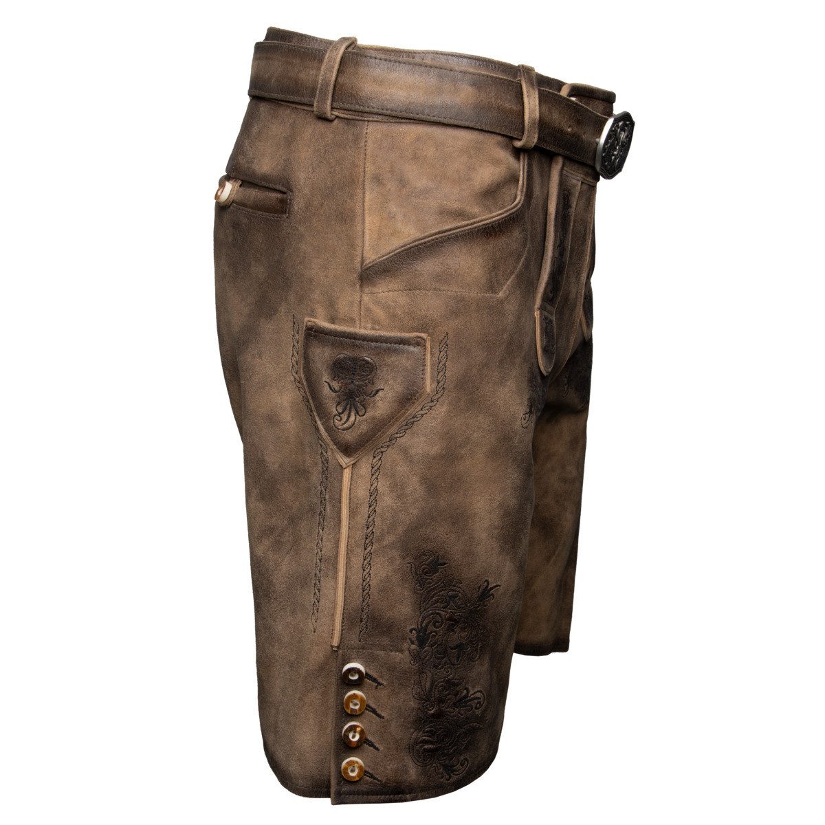 Maddox Trachtenlederhose Altrei Herren (1-tlg) Trachtenlederhose, Trachtenhose, Bayerische Lederhose, Oktoberfest