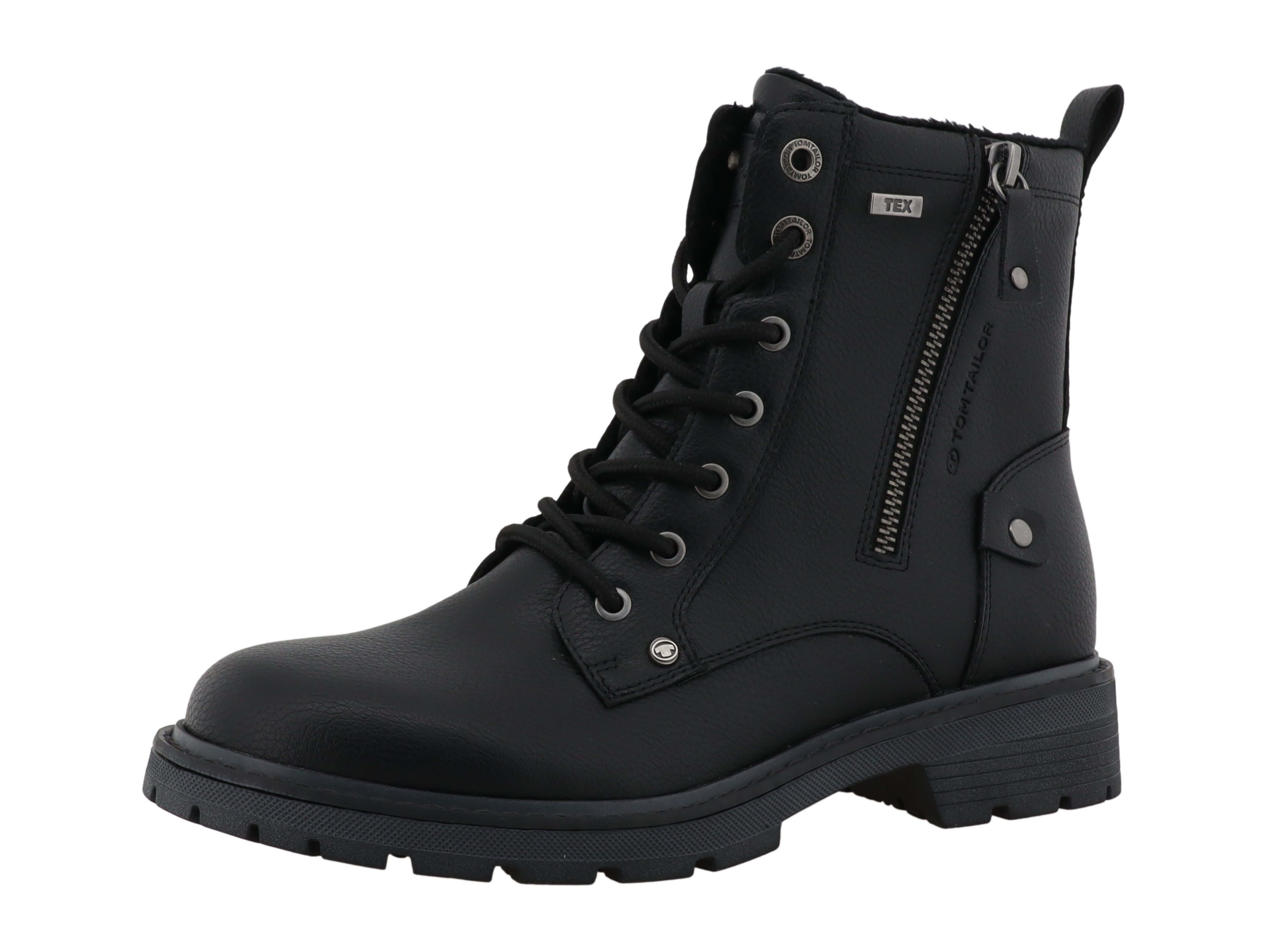 TOM TAILOR Schnürboots Workerboots, Hiking Boot mit Blockabsatz