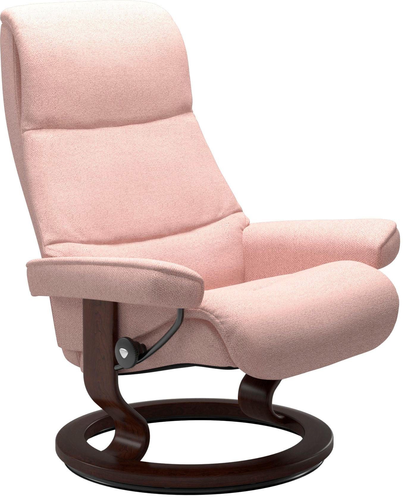 View Hocker), Relaxsessel Stressless® mit Classic Relaxsessel Größe Base, M,Gestell Braun mit (Set,