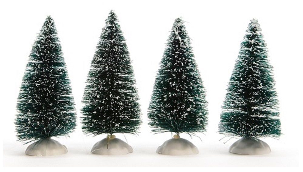Kaemingk Künstlicher Weihnachtsbaum Kiefern Bäumchen Blister 4er Set 10 cm | Künstliche Weihnachtsbäume