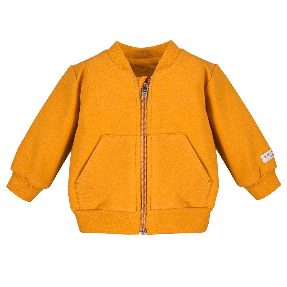 Eevi Sweatjacke Sweatjacke "SIMPLY COMFY" in Honigfarben