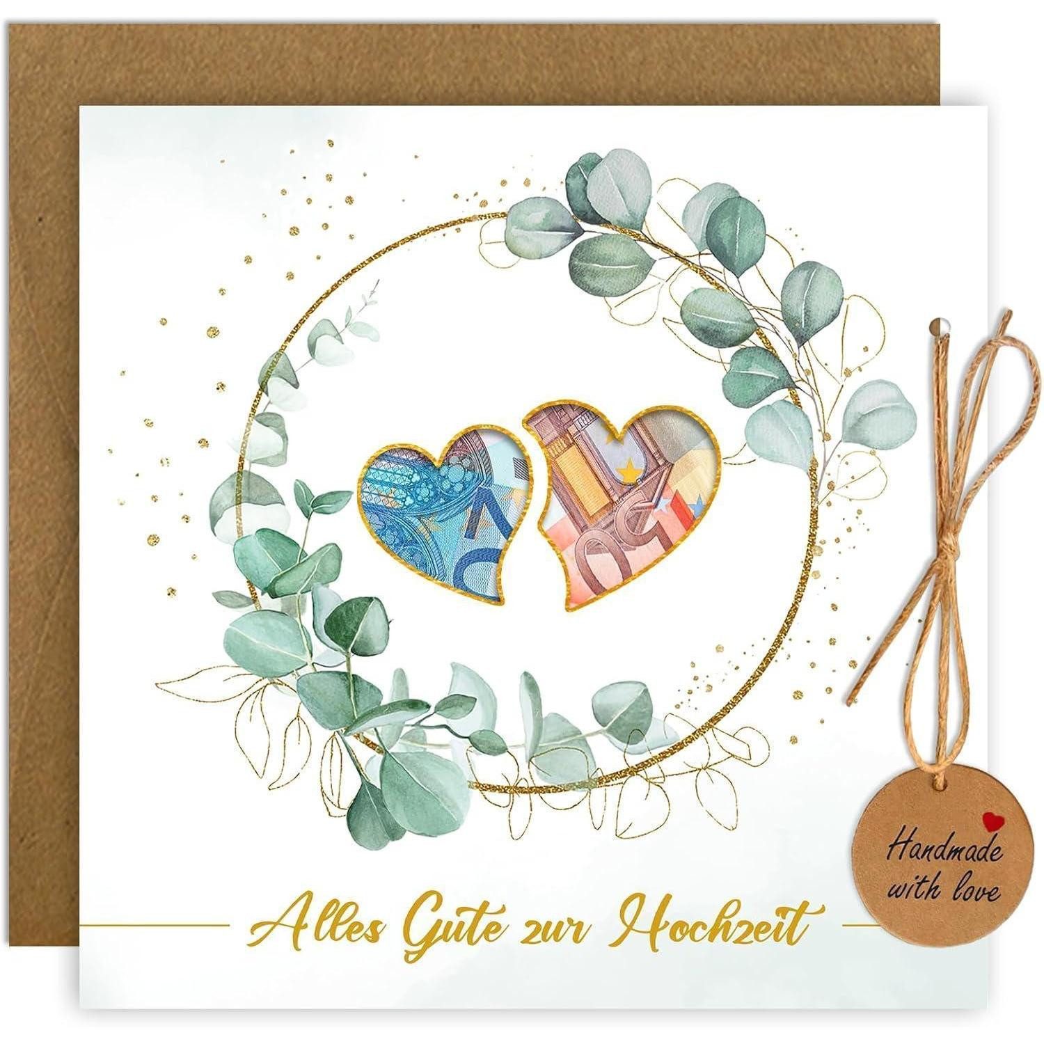 LuxusKollektion Hochzeitskarte Geldgeschenk Verpackung Karte Brautpaar Hochzeit